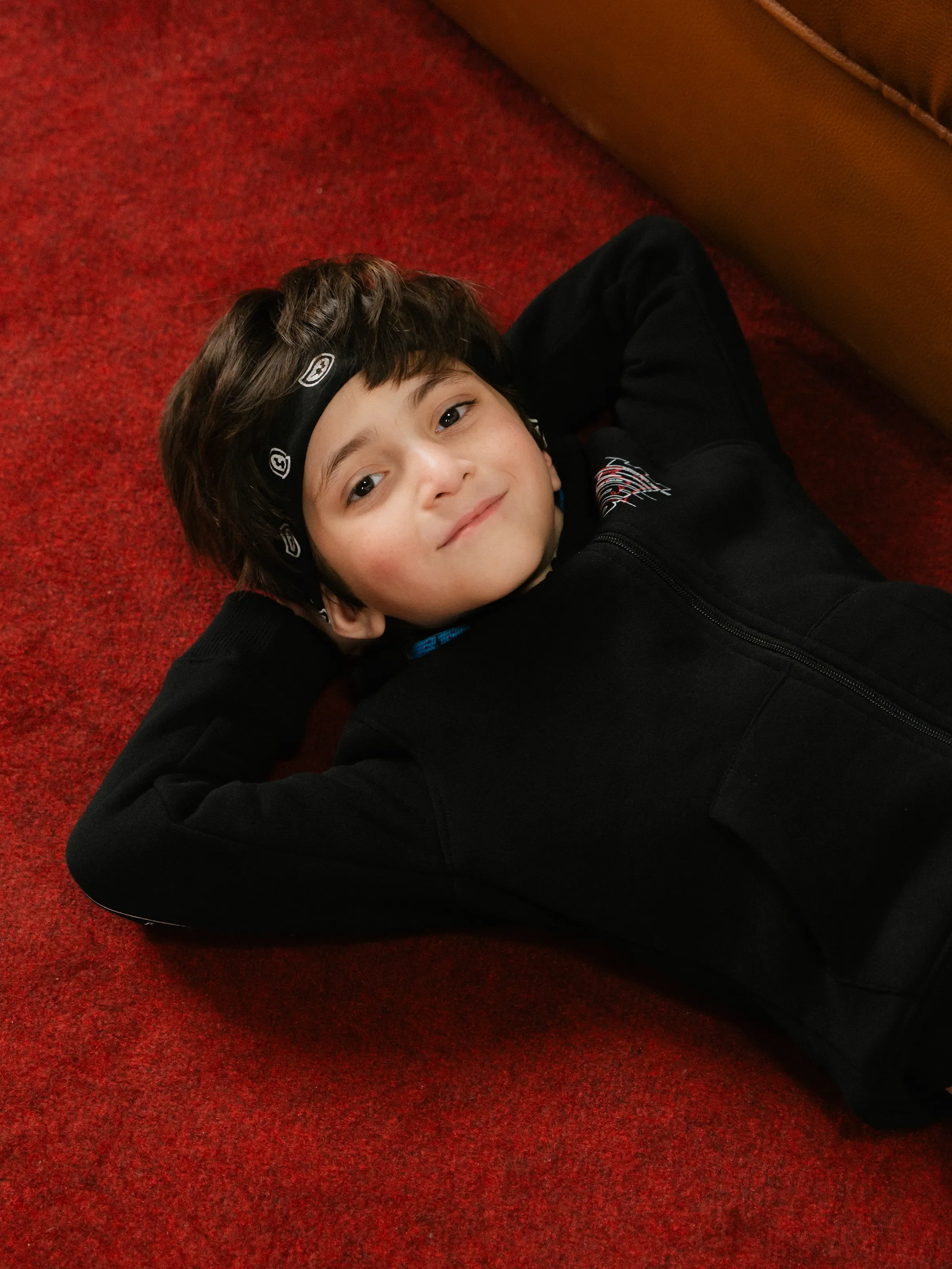 Boy's Black Hoodie - EBTH24-010 - Image 2