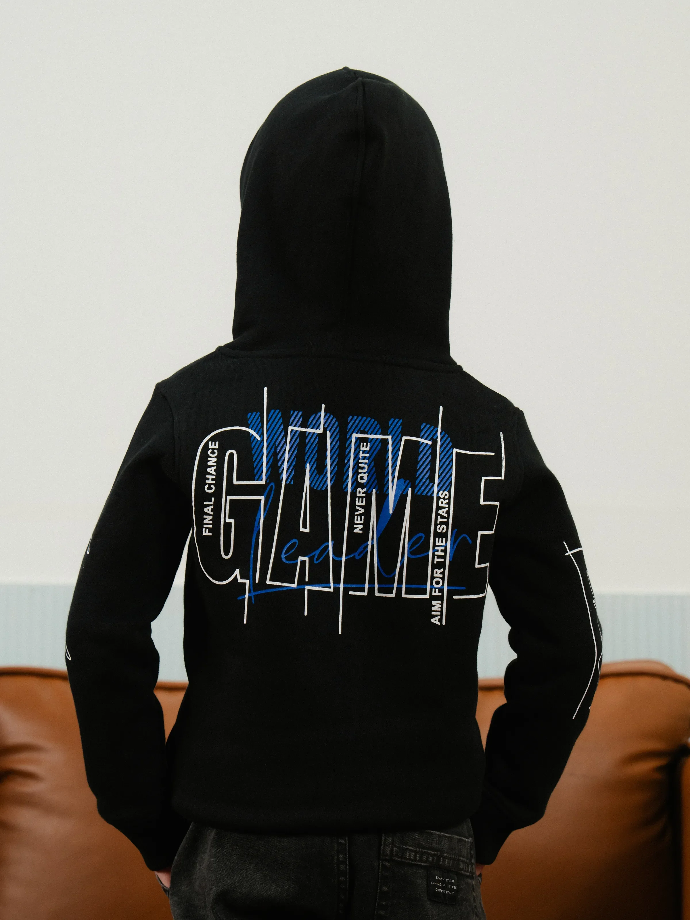 Boy's Black Hoodie - EBTH24-010 - Image 5