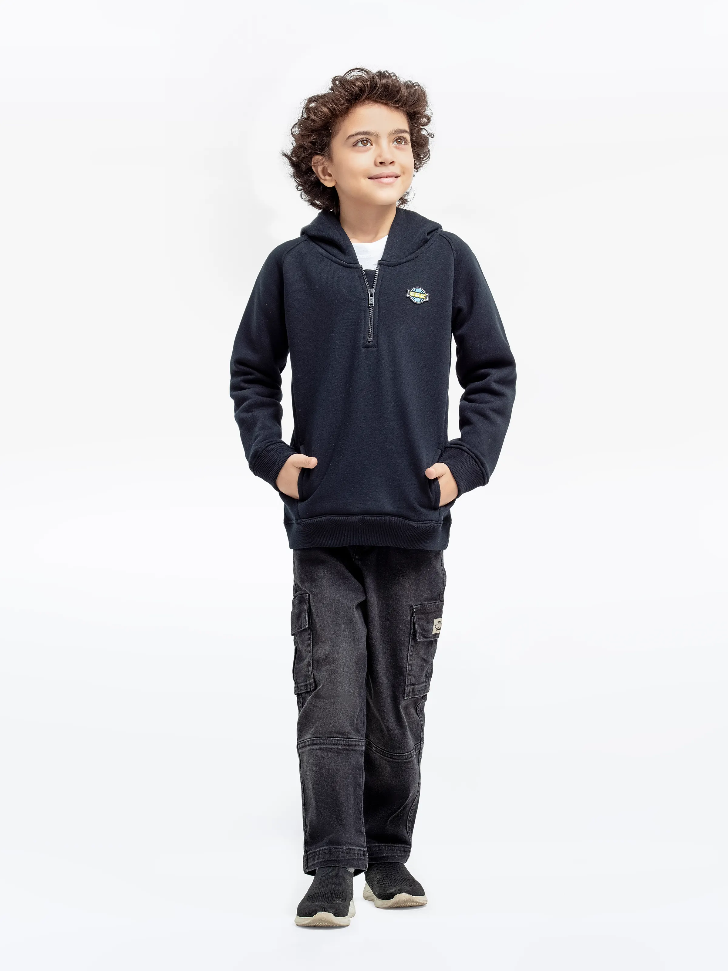 Boy's Black Hoodie - EBTH24-025 - Image 2