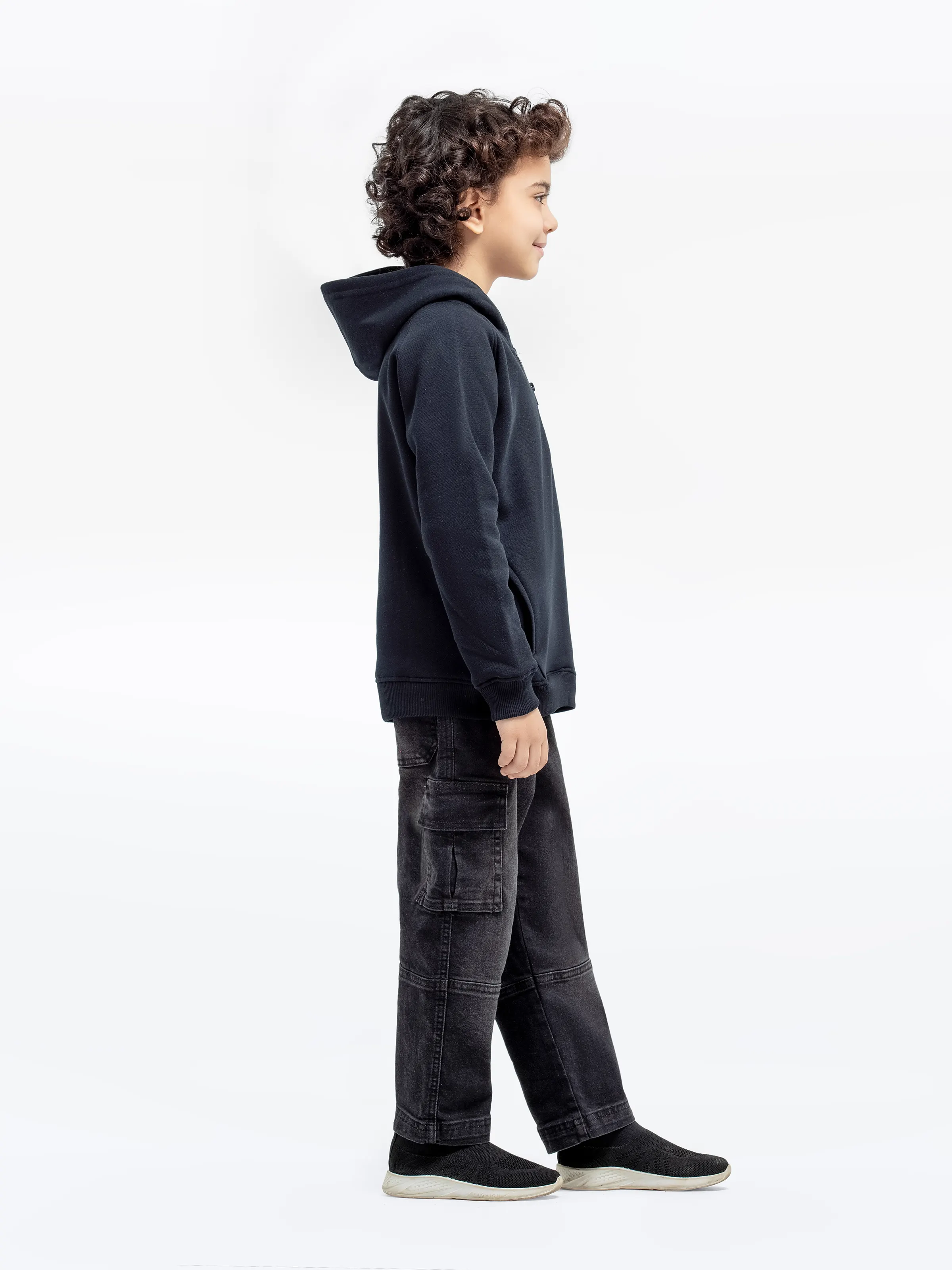 Boy's Black Hoodie - EBTH24-025 - Image 4