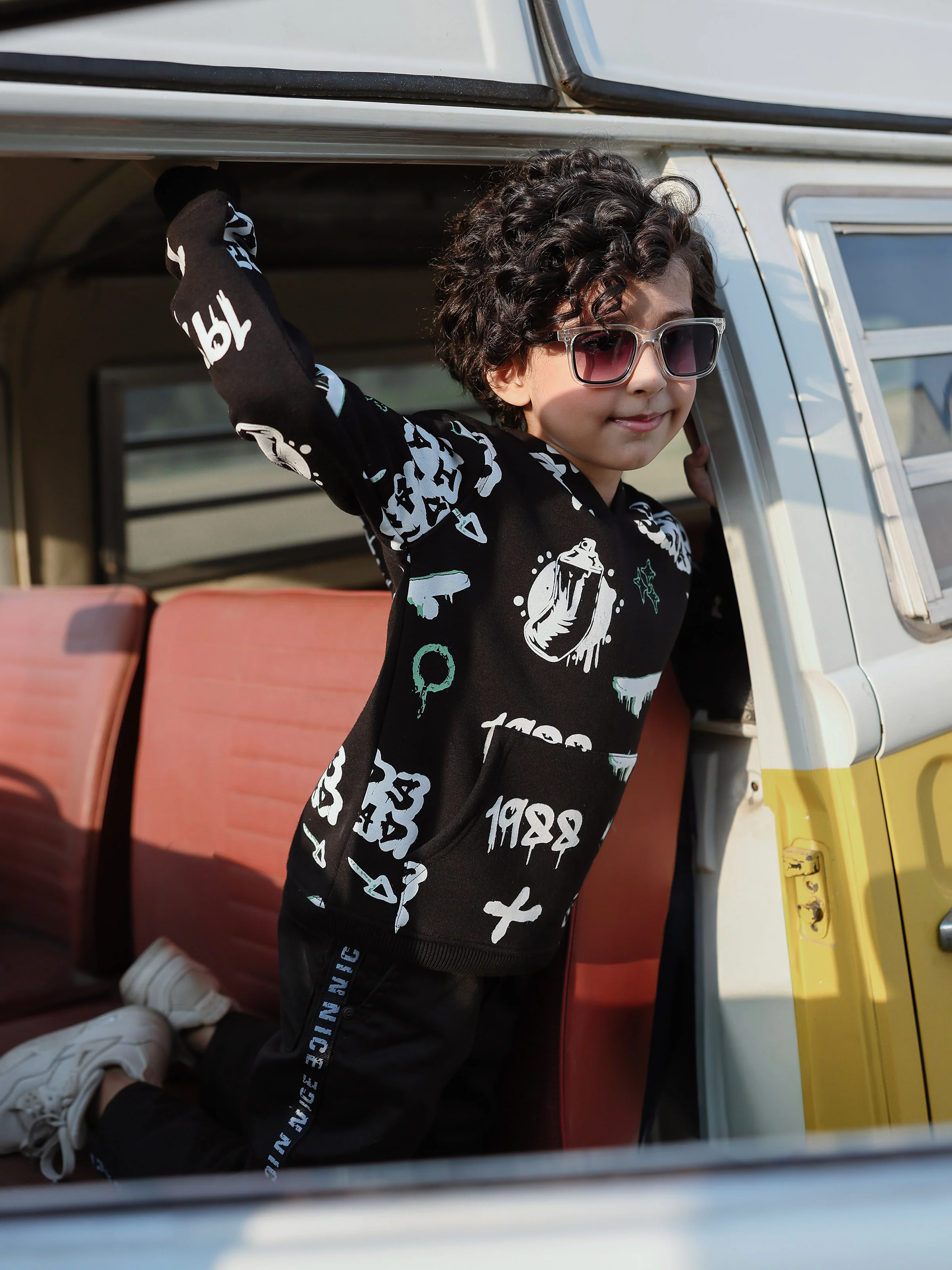 Boy's Black Hoodie - EBTH5-009 - Image 6