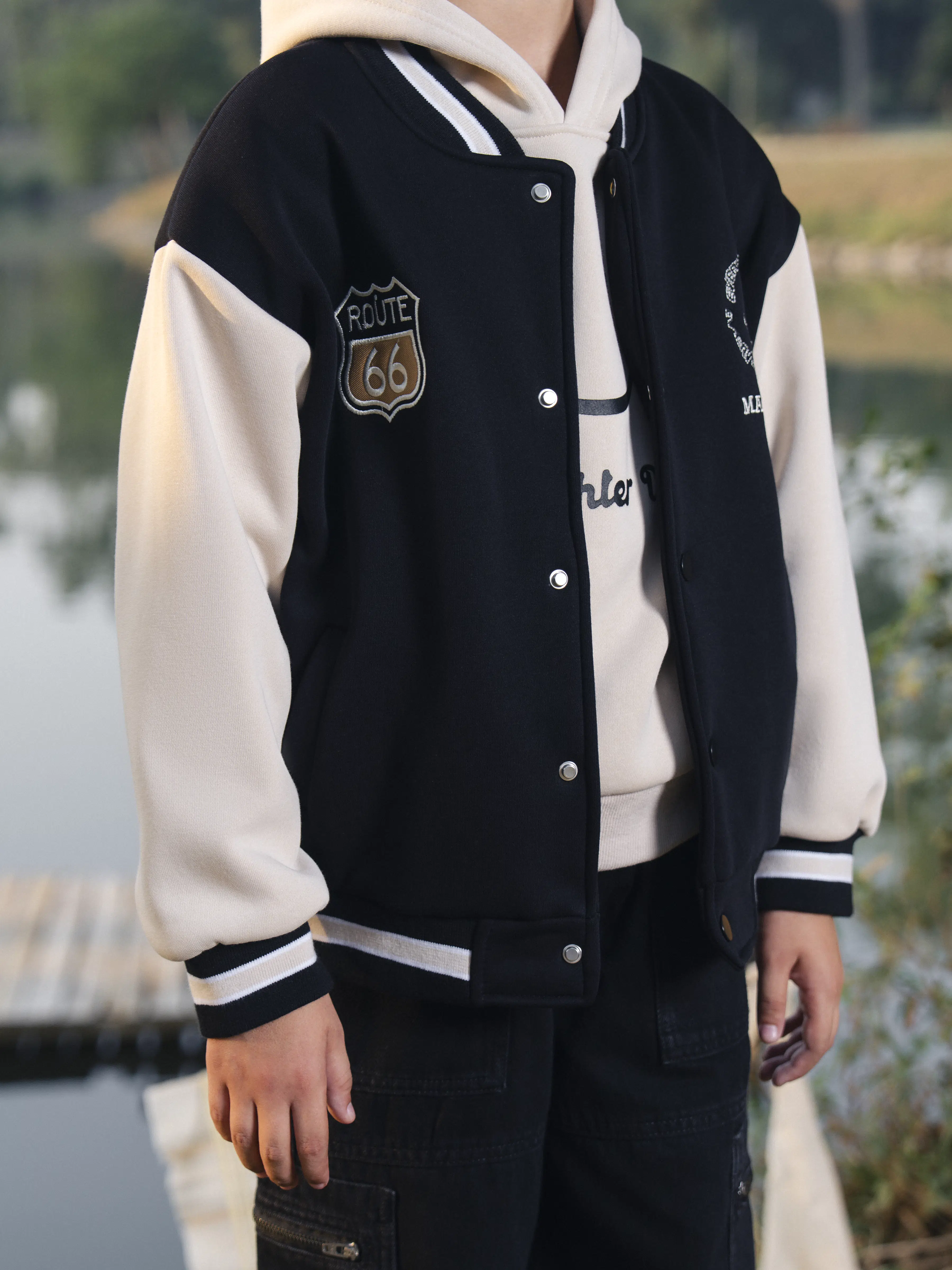 Boy's Black Jacket - EBTJK5-004-2P - Image 2