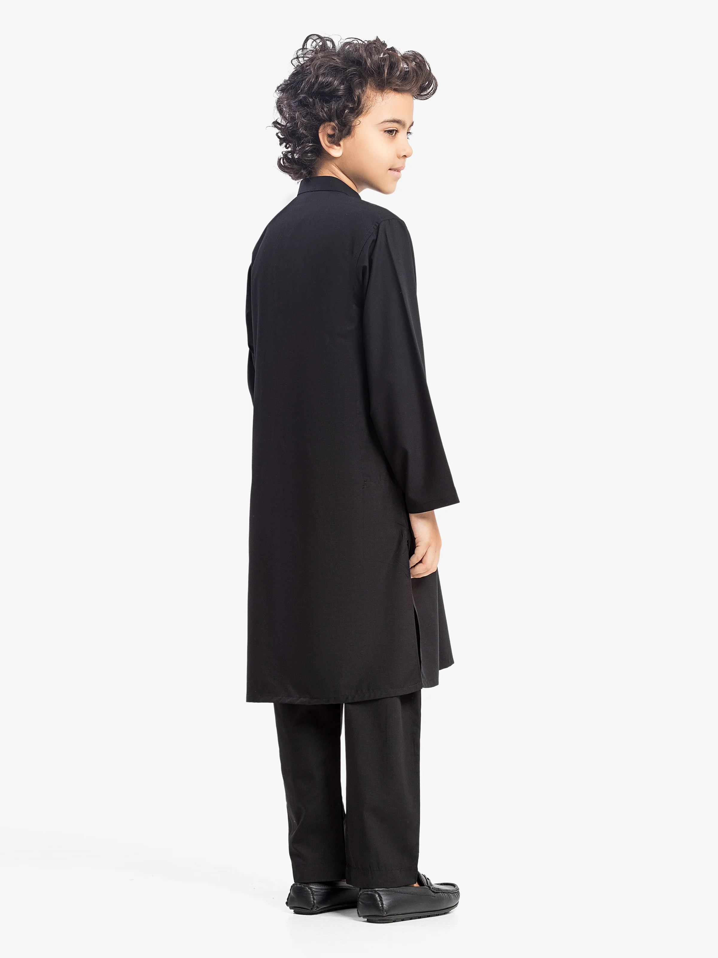 Boy's Black Kurta Pajama - EBTKP5-024 - Image 5