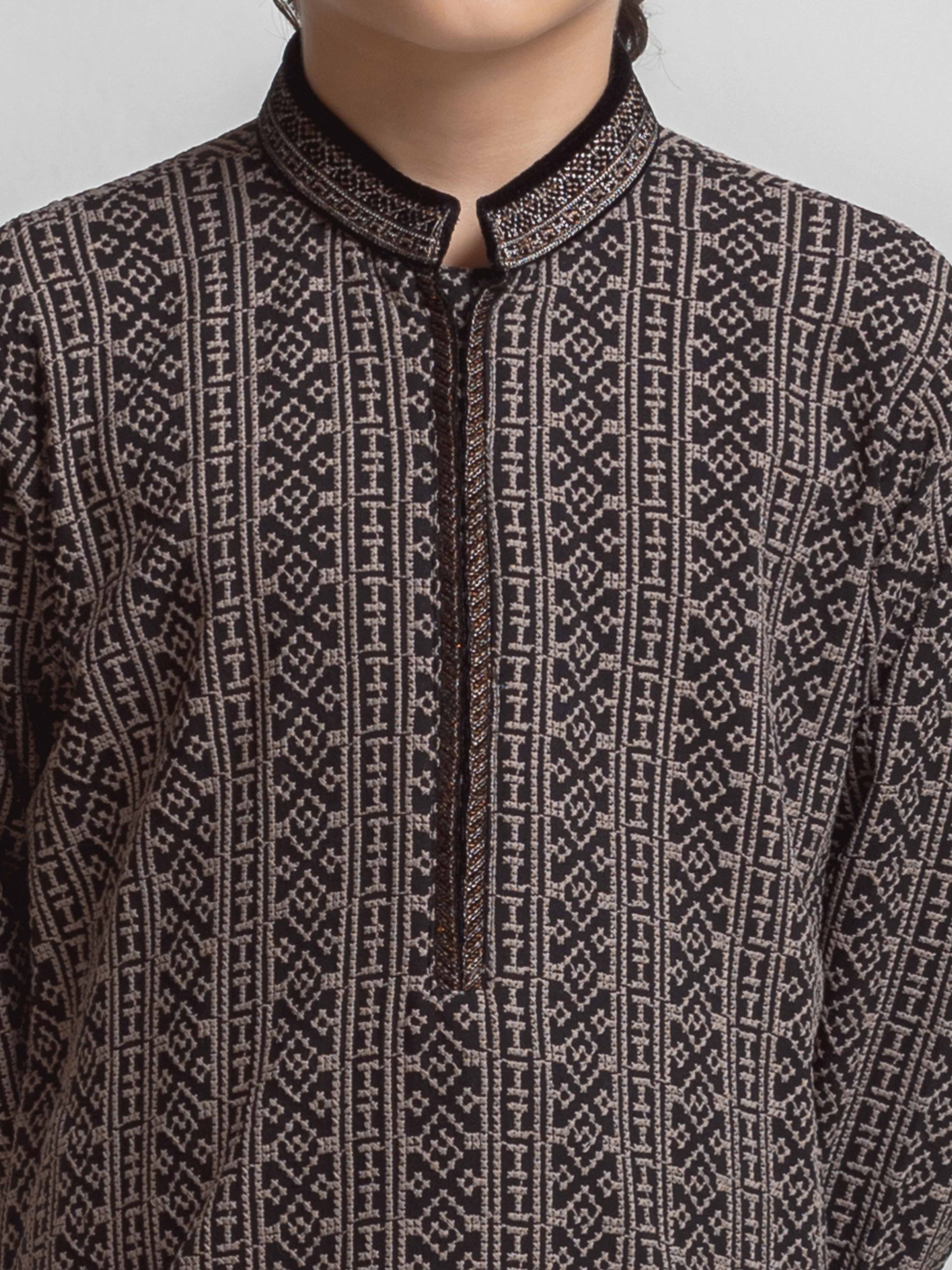Boy's Black Kurta Pajama - ECBTKP6-013 - Image 4