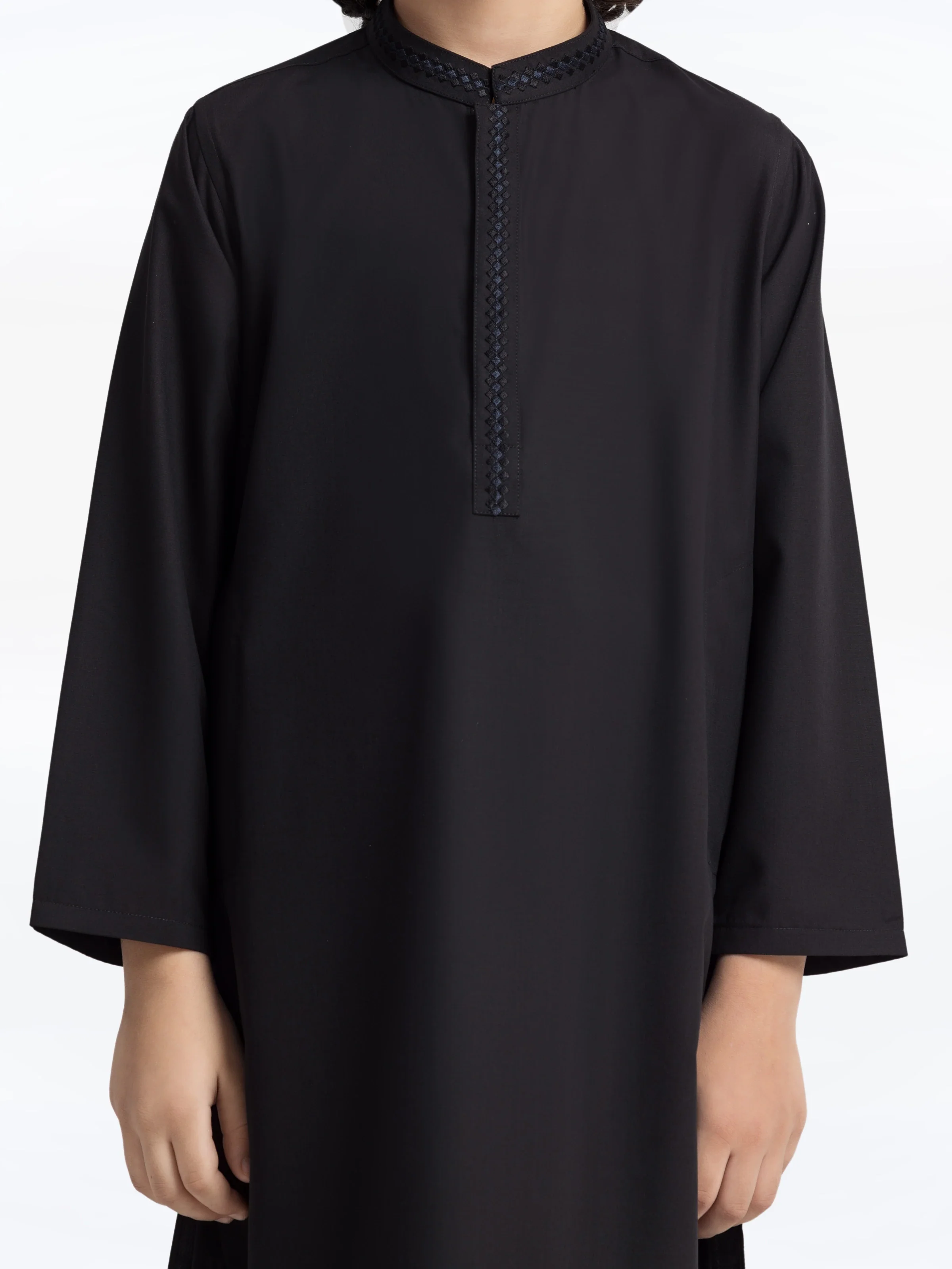 Boy's Black Kurta Shalwar - EBTKS24-3966 - Image 3
