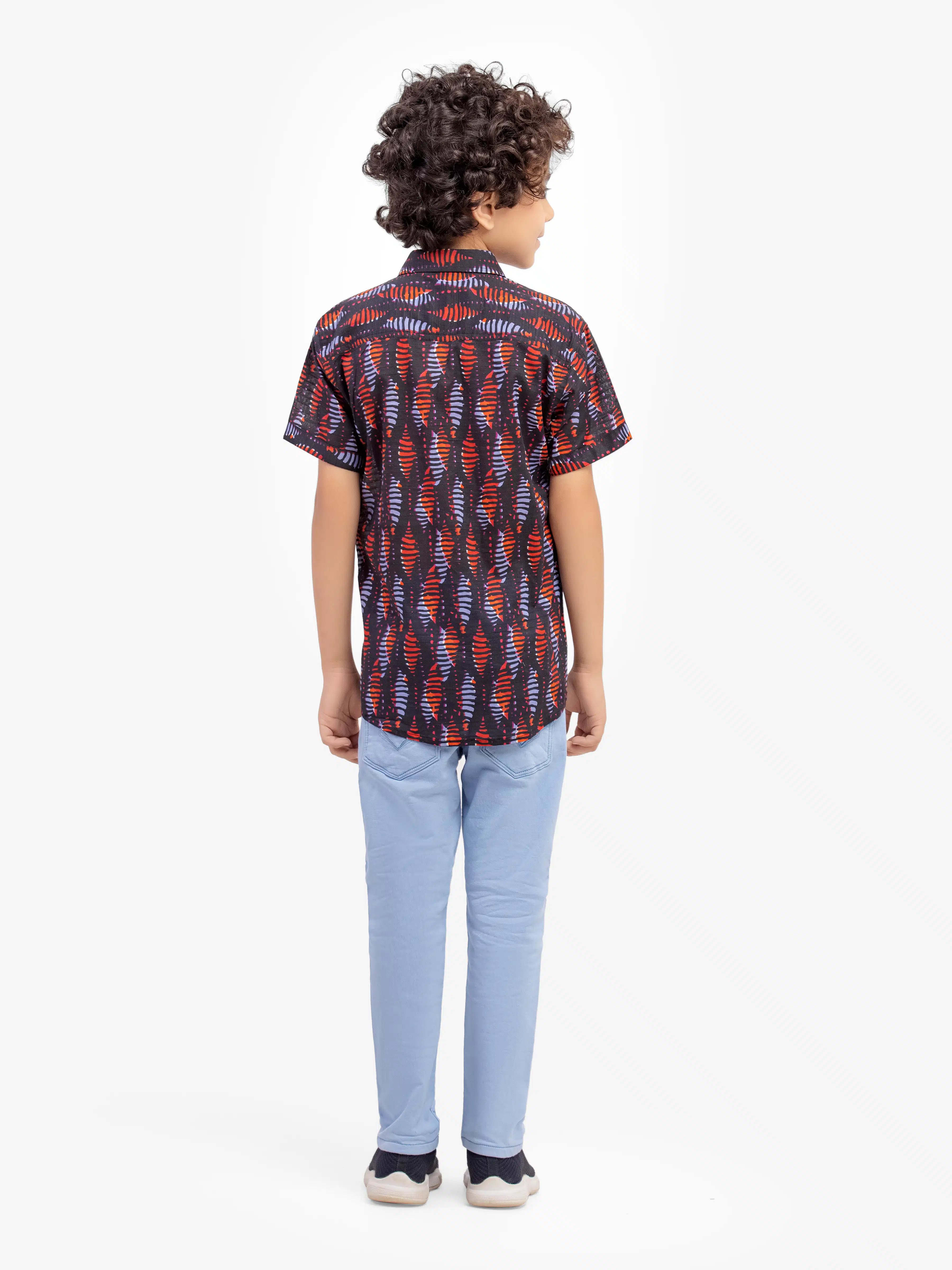Boy's Black Multi Shirt - EBTS5-27637 - Image 5