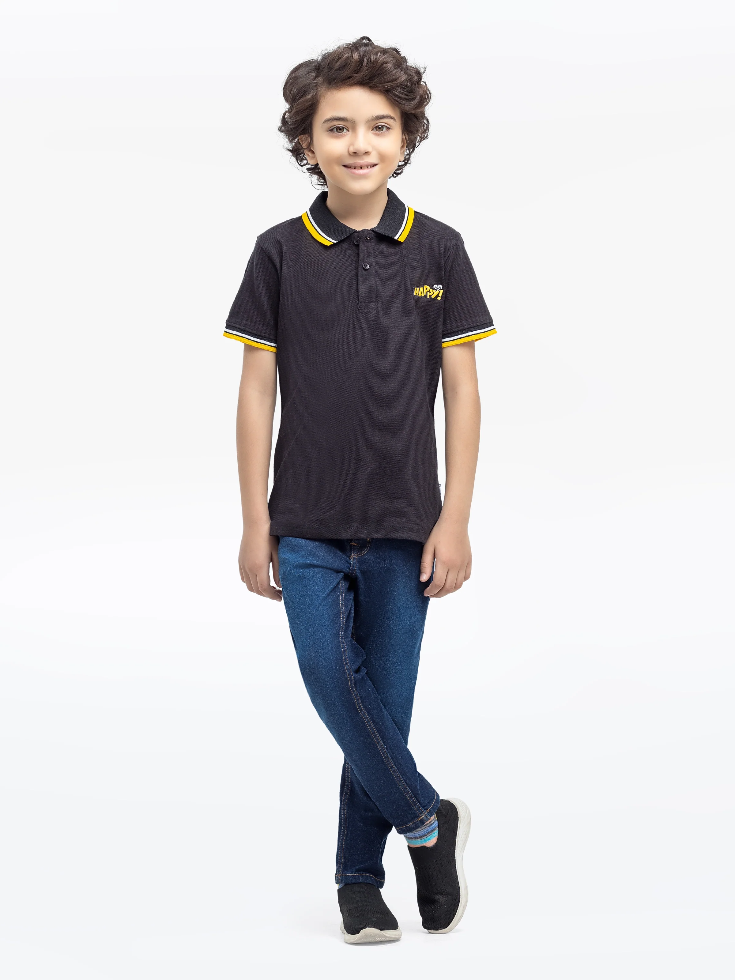 Boy's Black Polo Shirt - EBTPS24-032 - Image 2