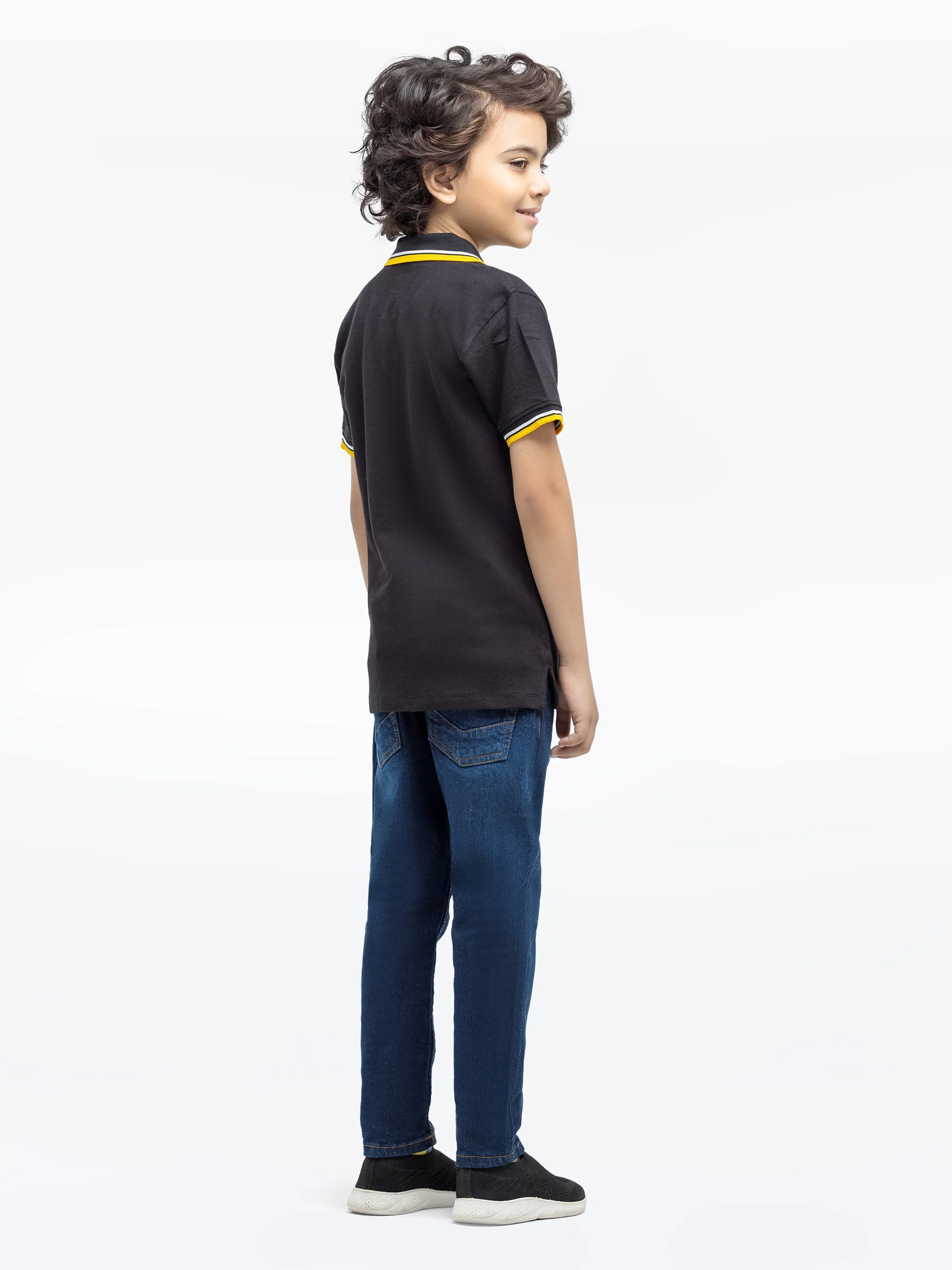 Boy's Black Polo Shirt - EBTPS24-032 - Image 5