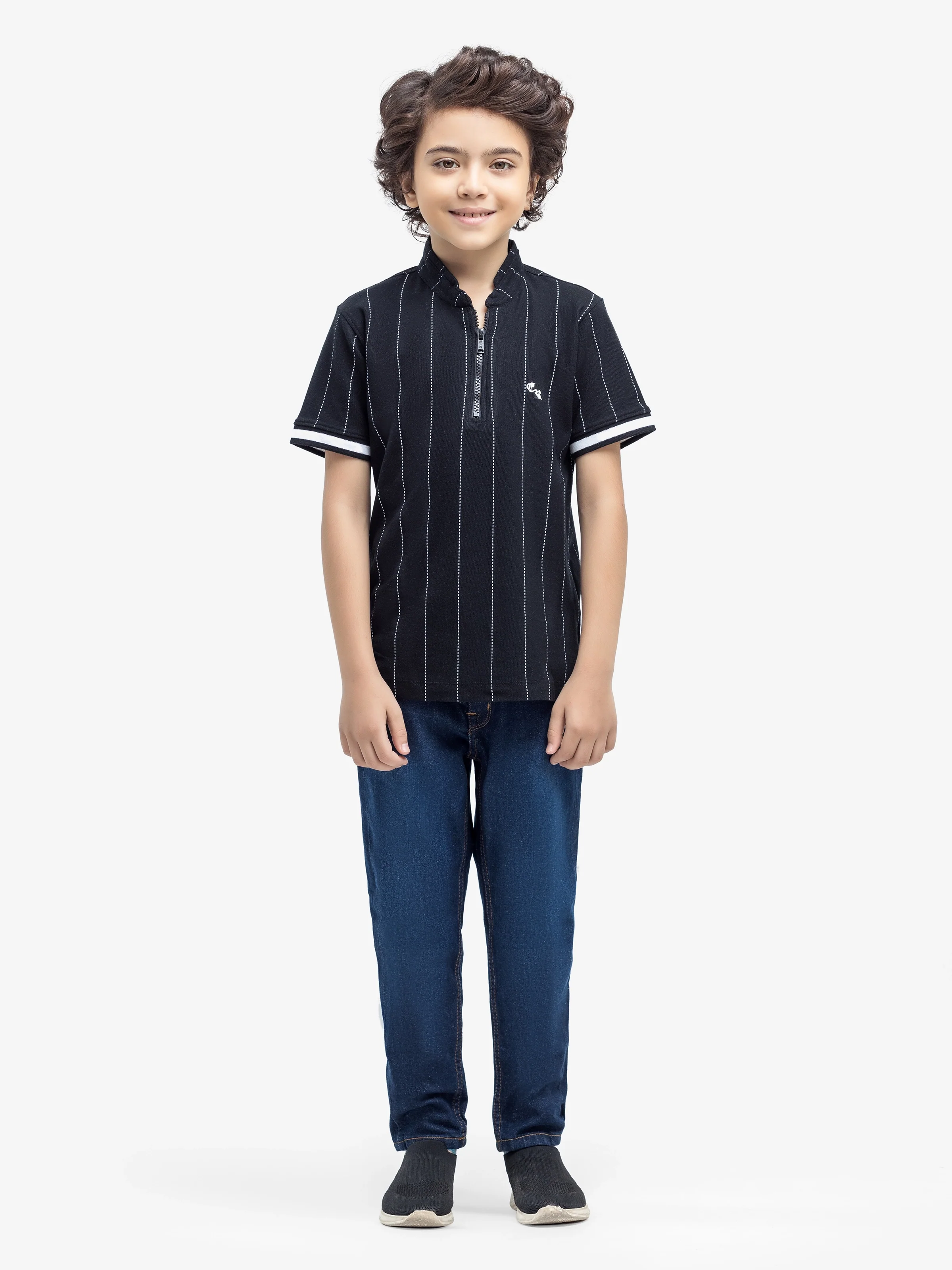 Boy's Black Polo Shirt - EBTPS24-078 - Image 2