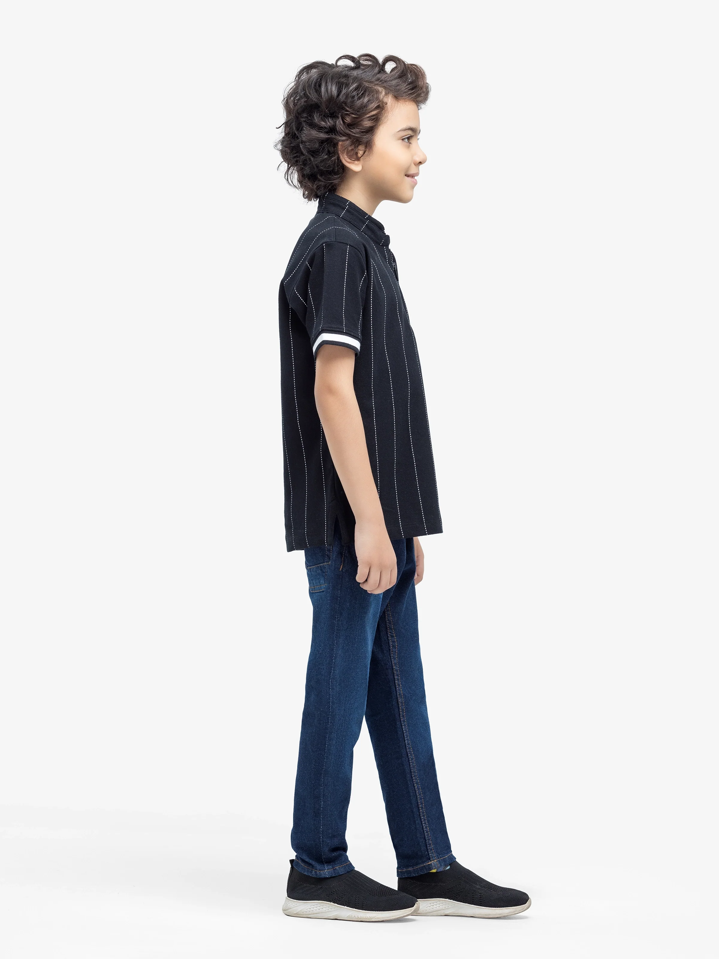 Boy's Black Polo Shirt - EBTPS24-078 - Image 4