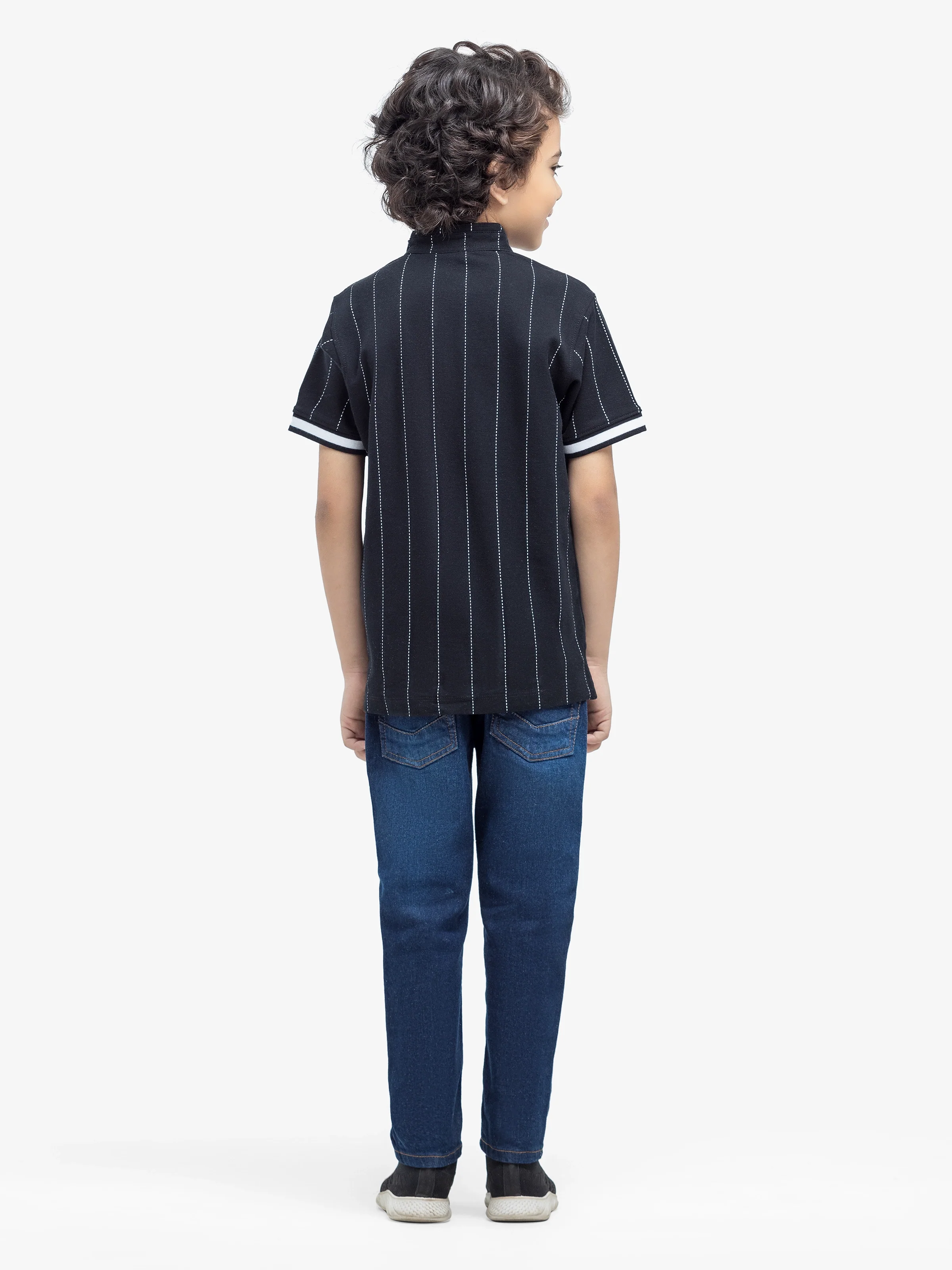 Boy's Black Polo Shirt - EBTPS24-078 - Image 5