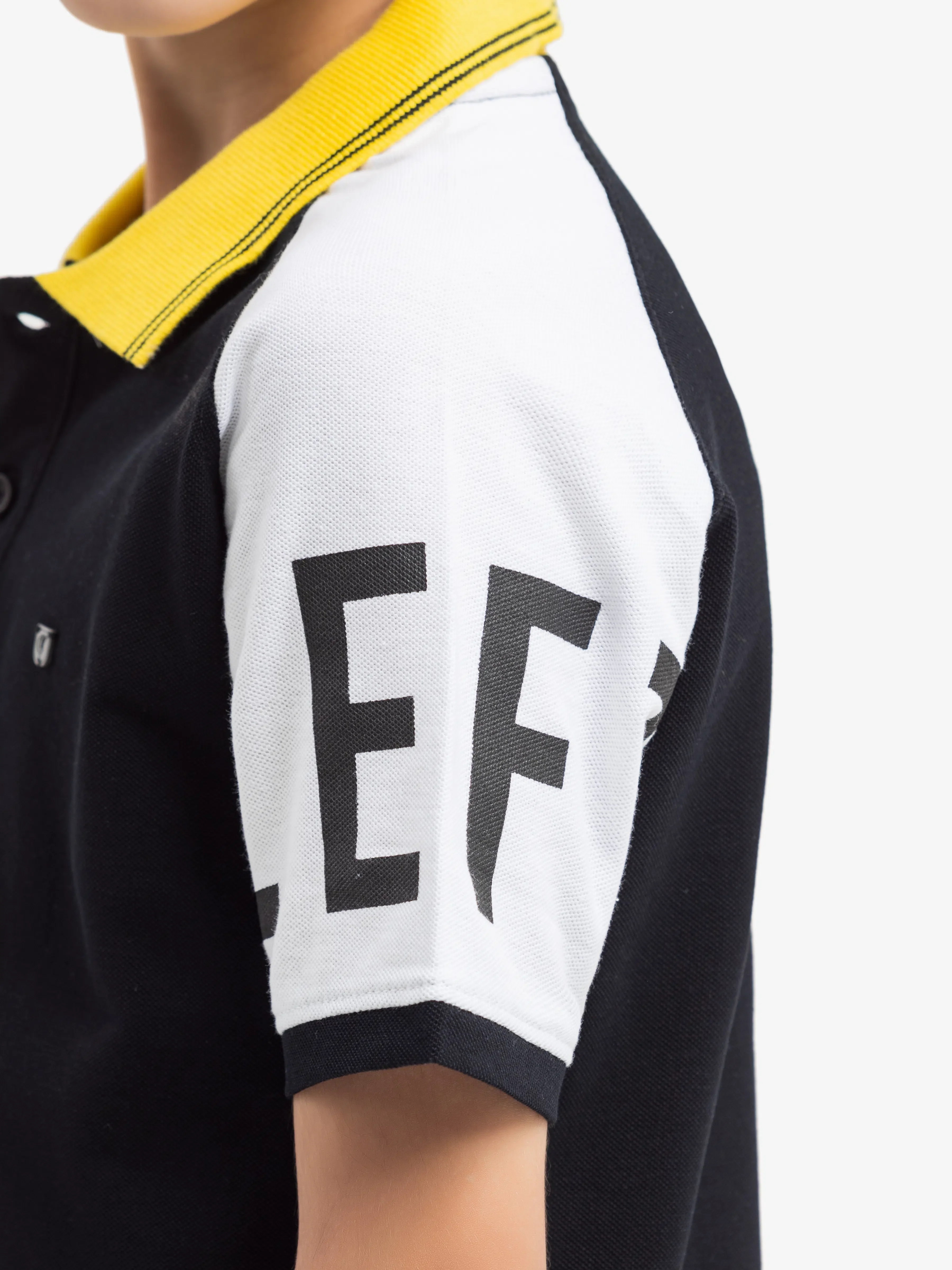 Boy's Black Polo Shirt - EBTPS5-013 - Image 4