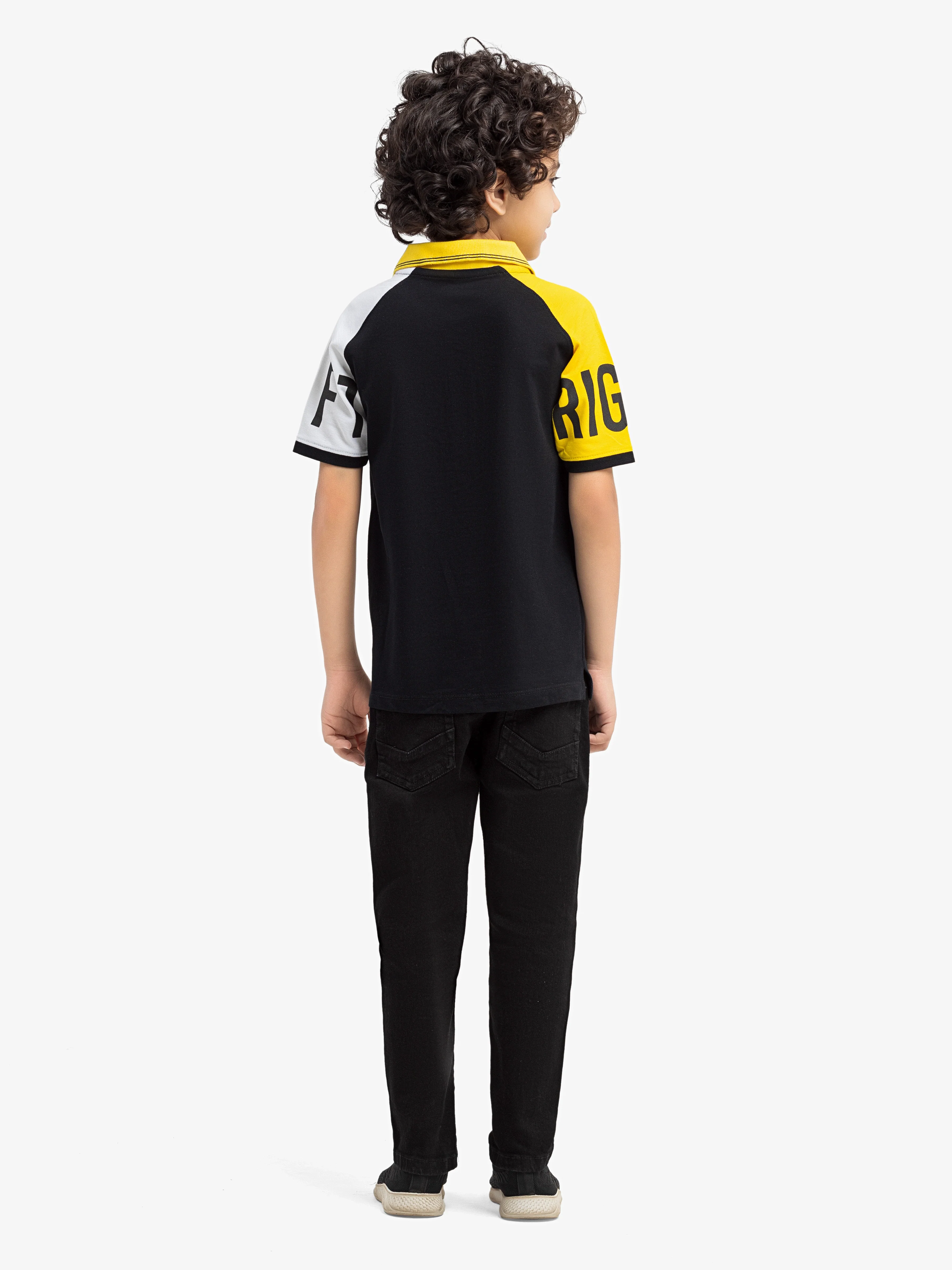 Boy's Black Polo Shirt - EBTPS5-013 - Image 6