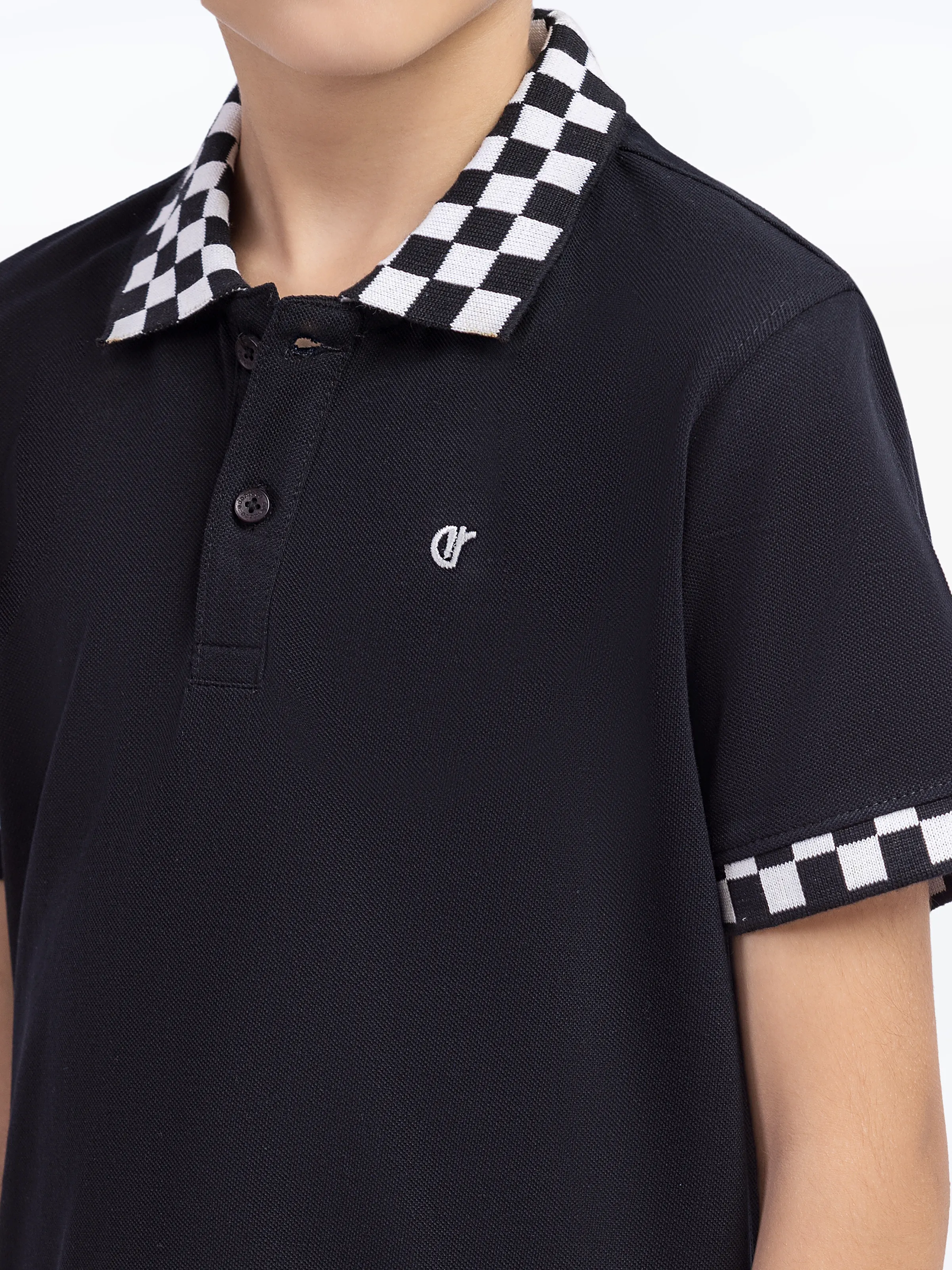 Boy's Black Polo Shirt - EBTPS5-016 - Image 3