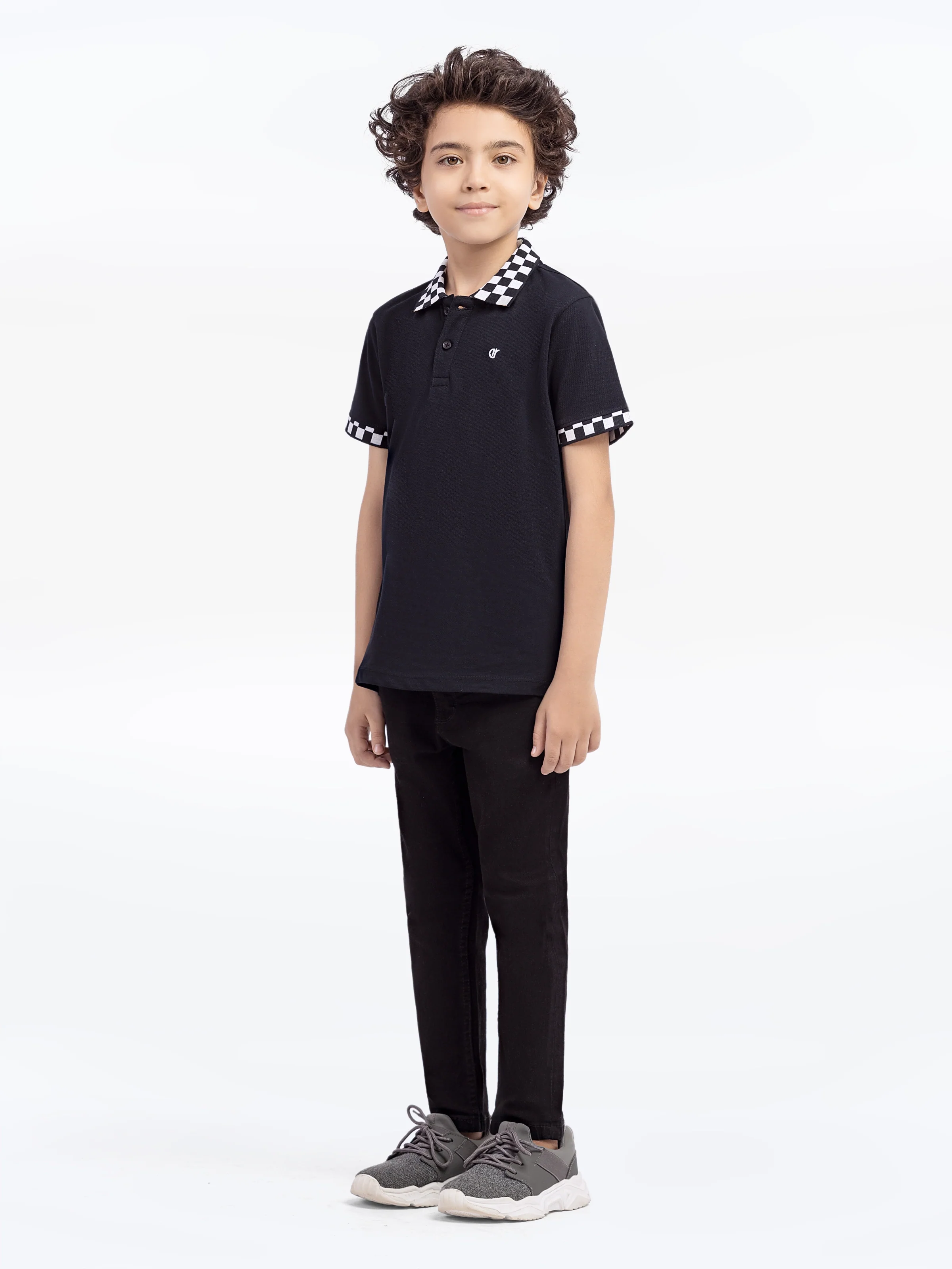 Boy's Black Polo Shirt - EBTPS5-016 - Image 4
