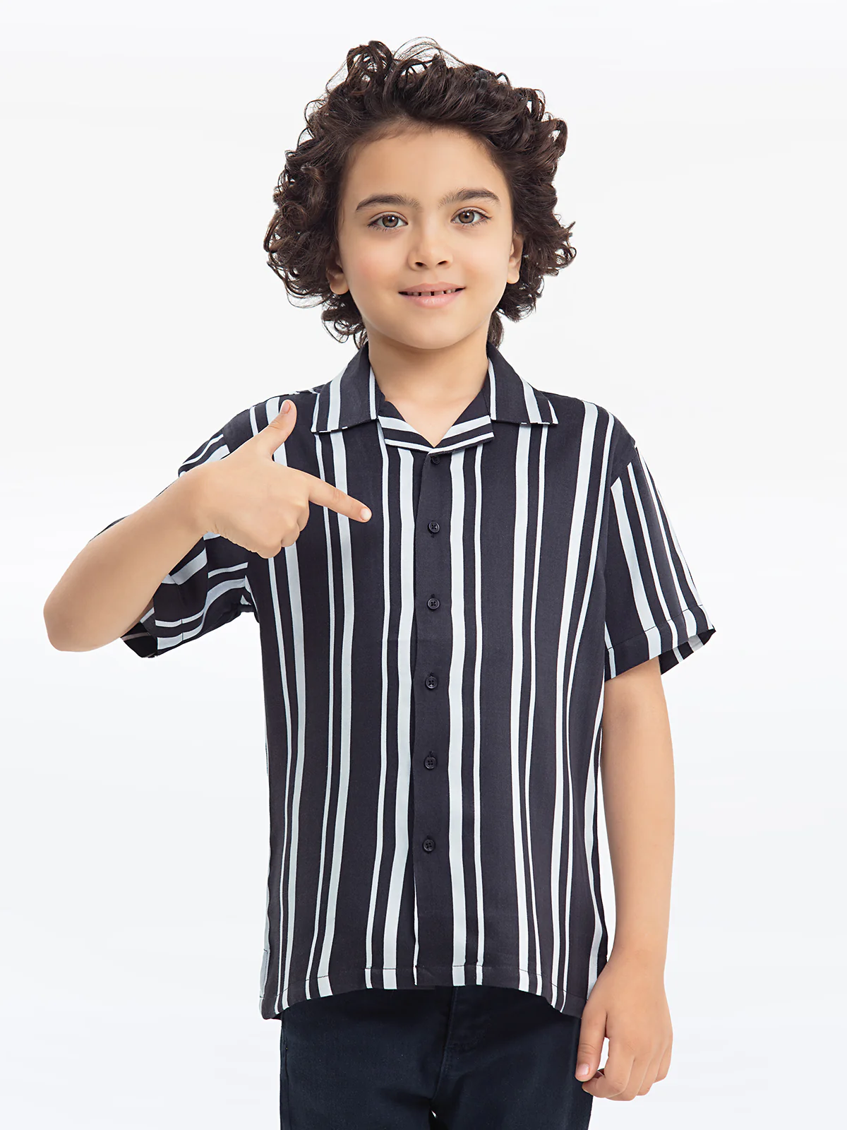 Boy's Black Shirt - EBTS24-27534 - Image 2