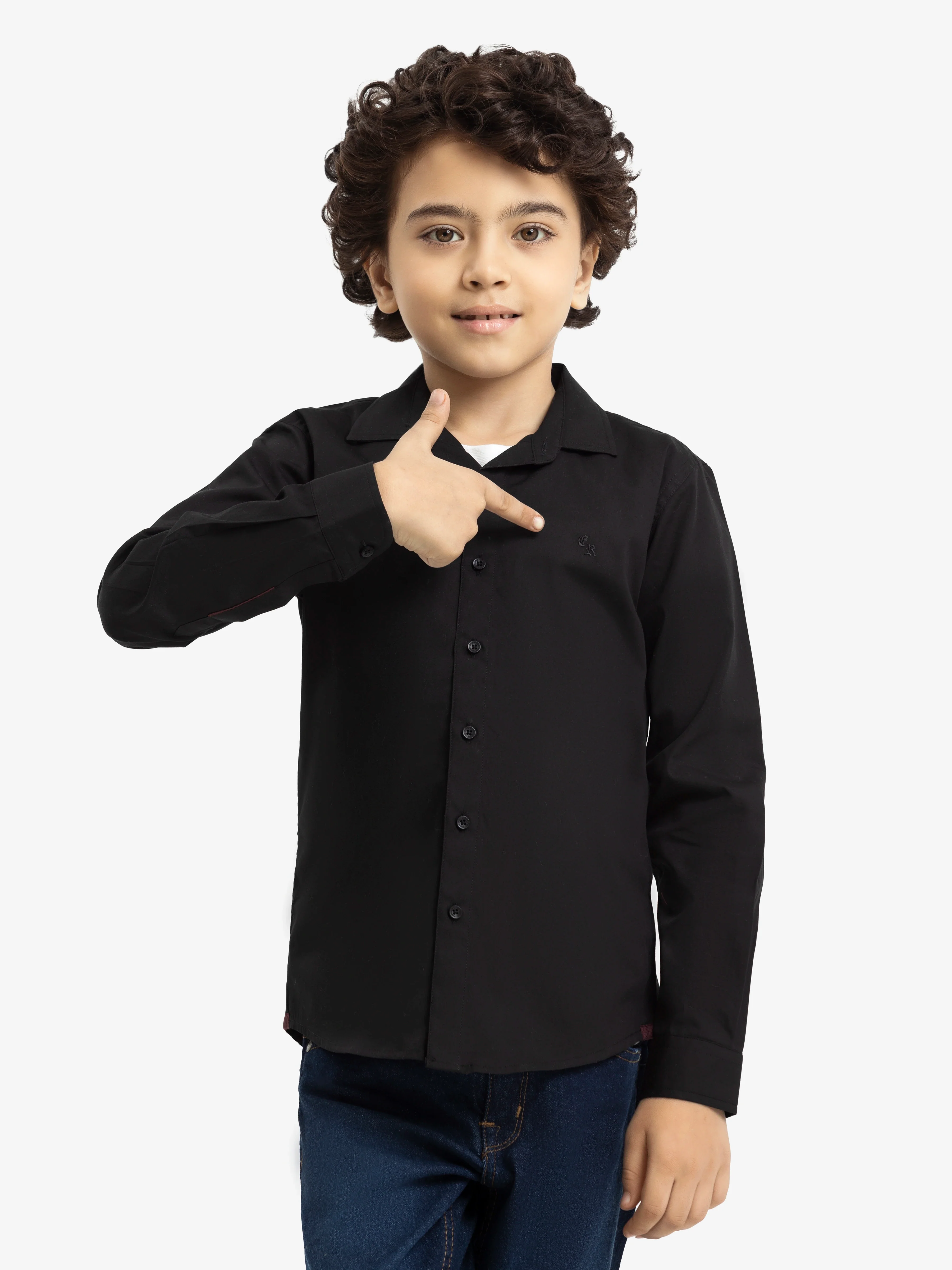 Boy's Black Shirt - EBTS24-27549 - Image 2
