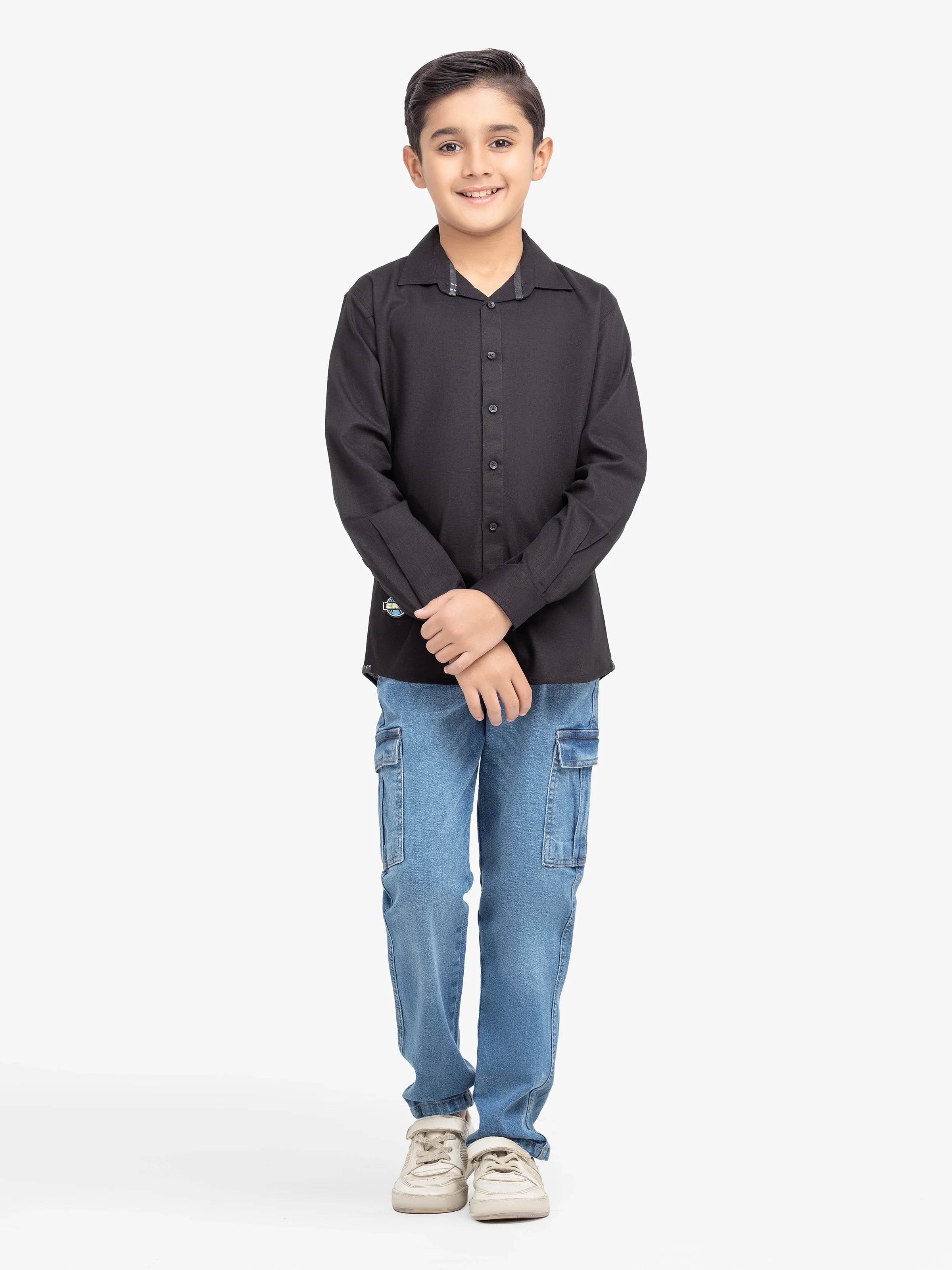 Boy's Black Shirt - EBTS24-27571 - Image 2