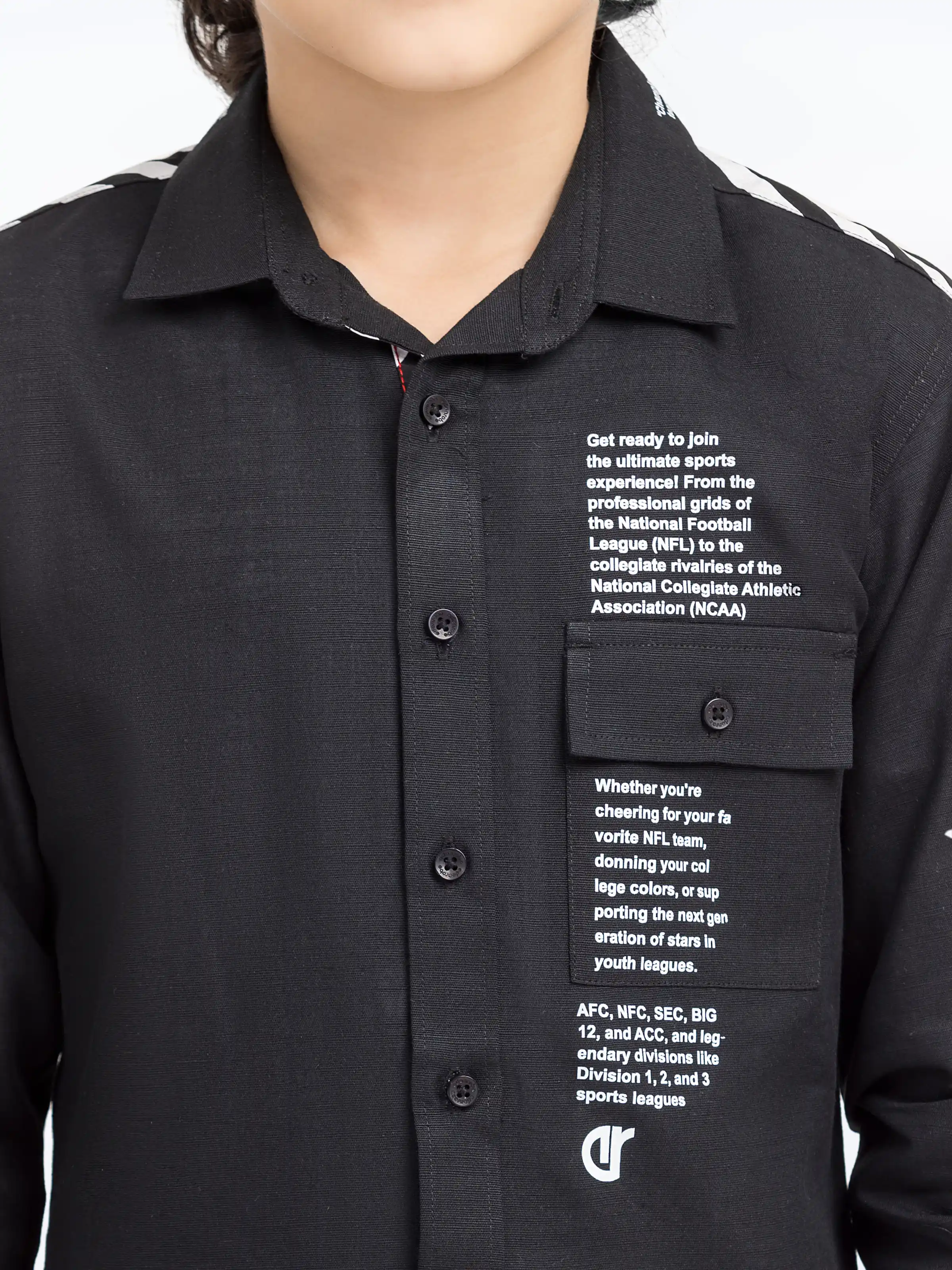 Boy's Black Shirt - EBTS5-27572 - Image 3