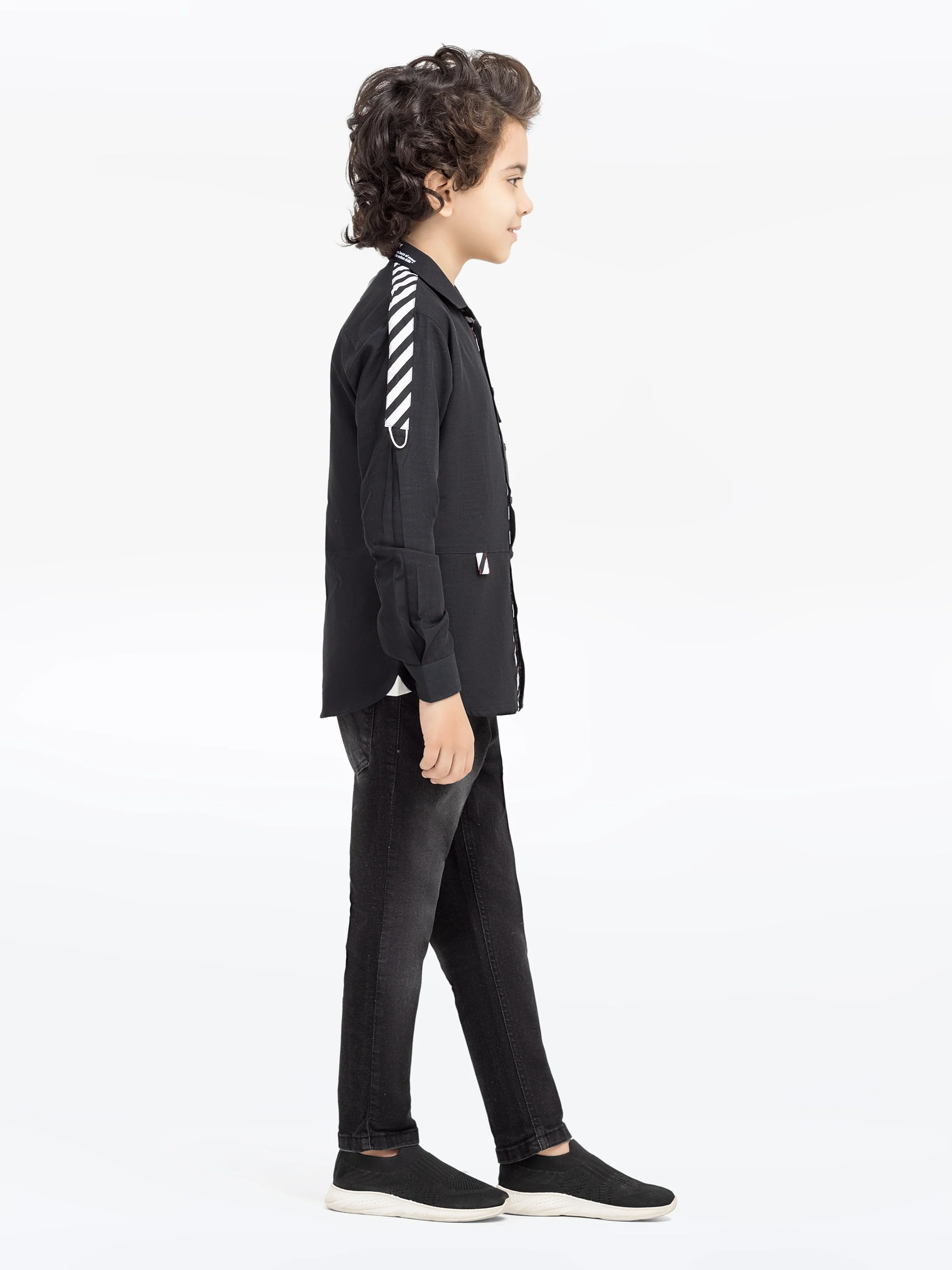 Boy's Black Shirt - EBTS5-27572 - Image 6