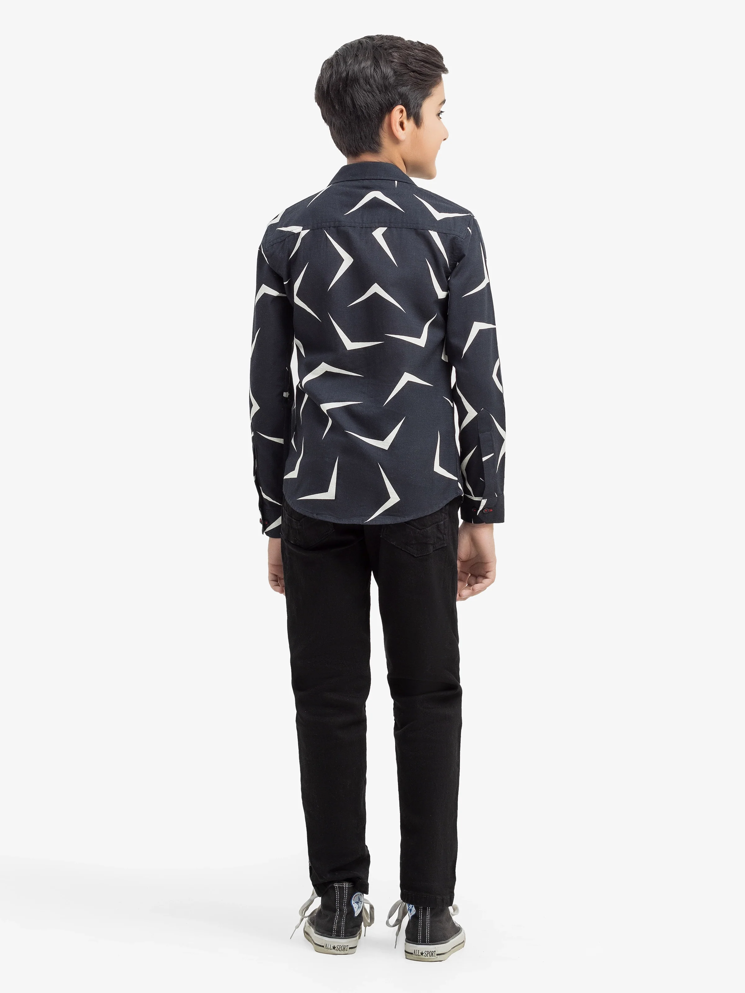 Boy's Black Shirt - EBTS5-27601 - Image 4