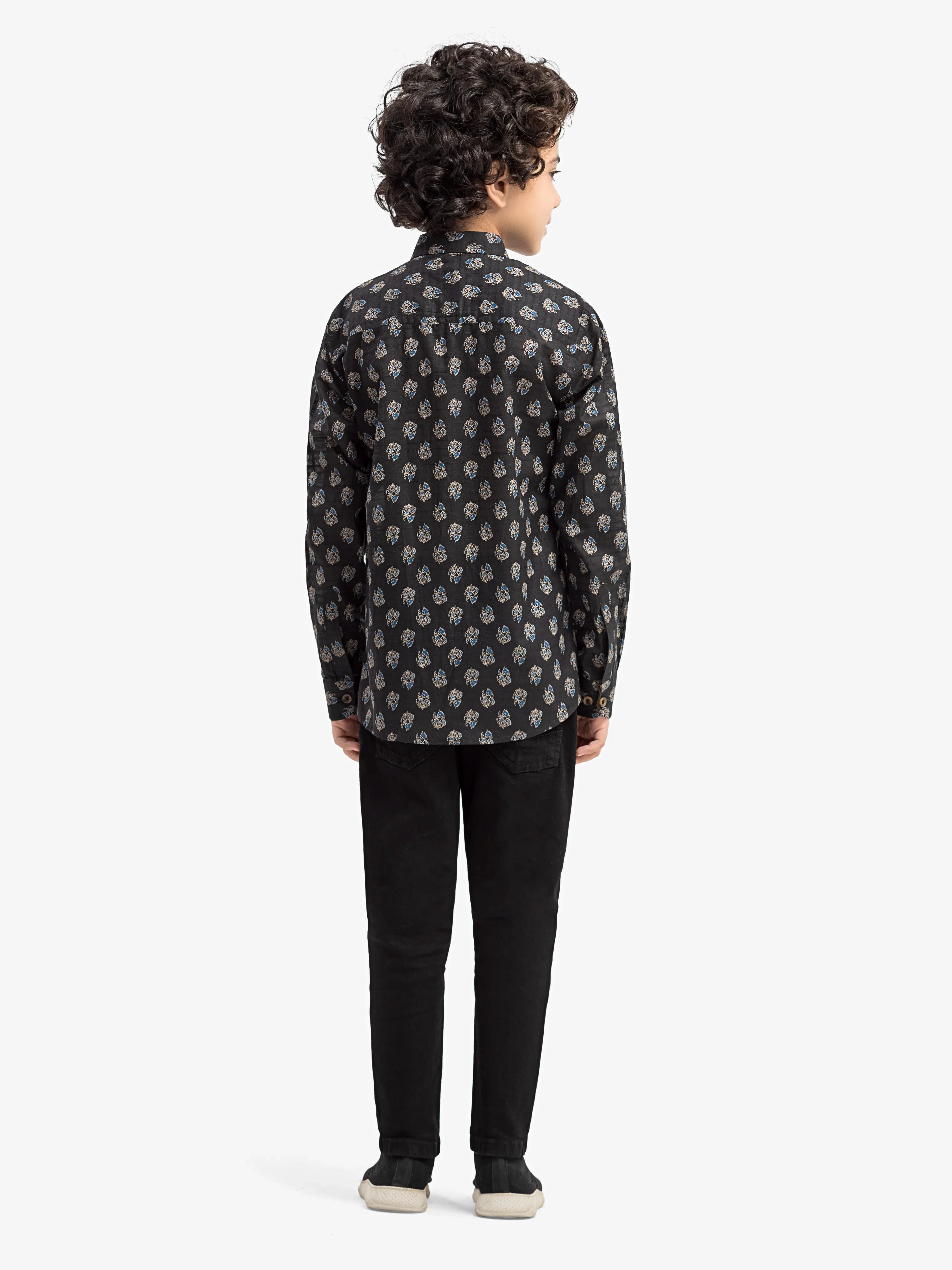 Boy's Black Shirt - EBTS5-27639 - Image 5