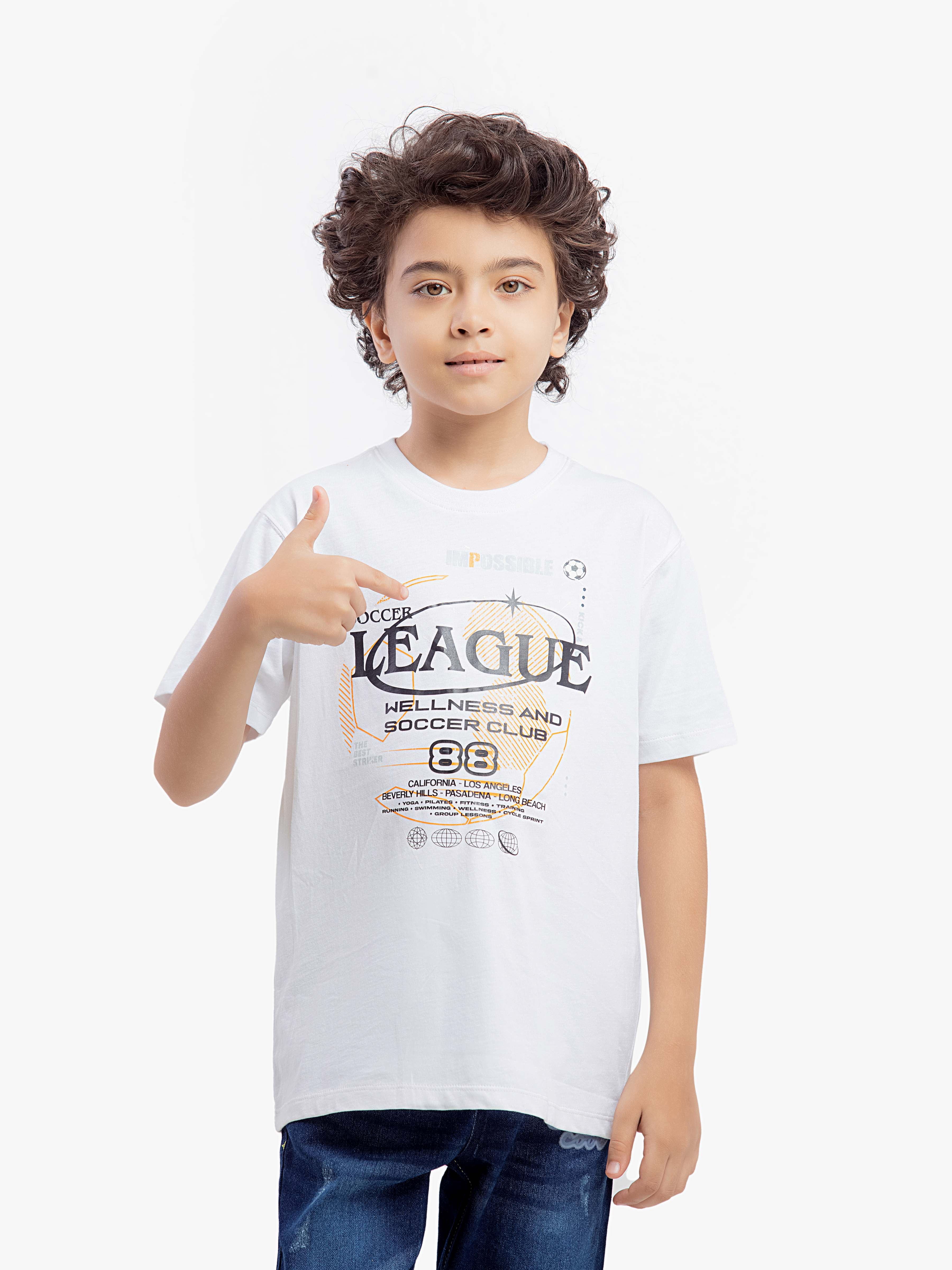 Boy's Black Shirt & White T-Shirt - EBTSF5-27654-2P - Image 2