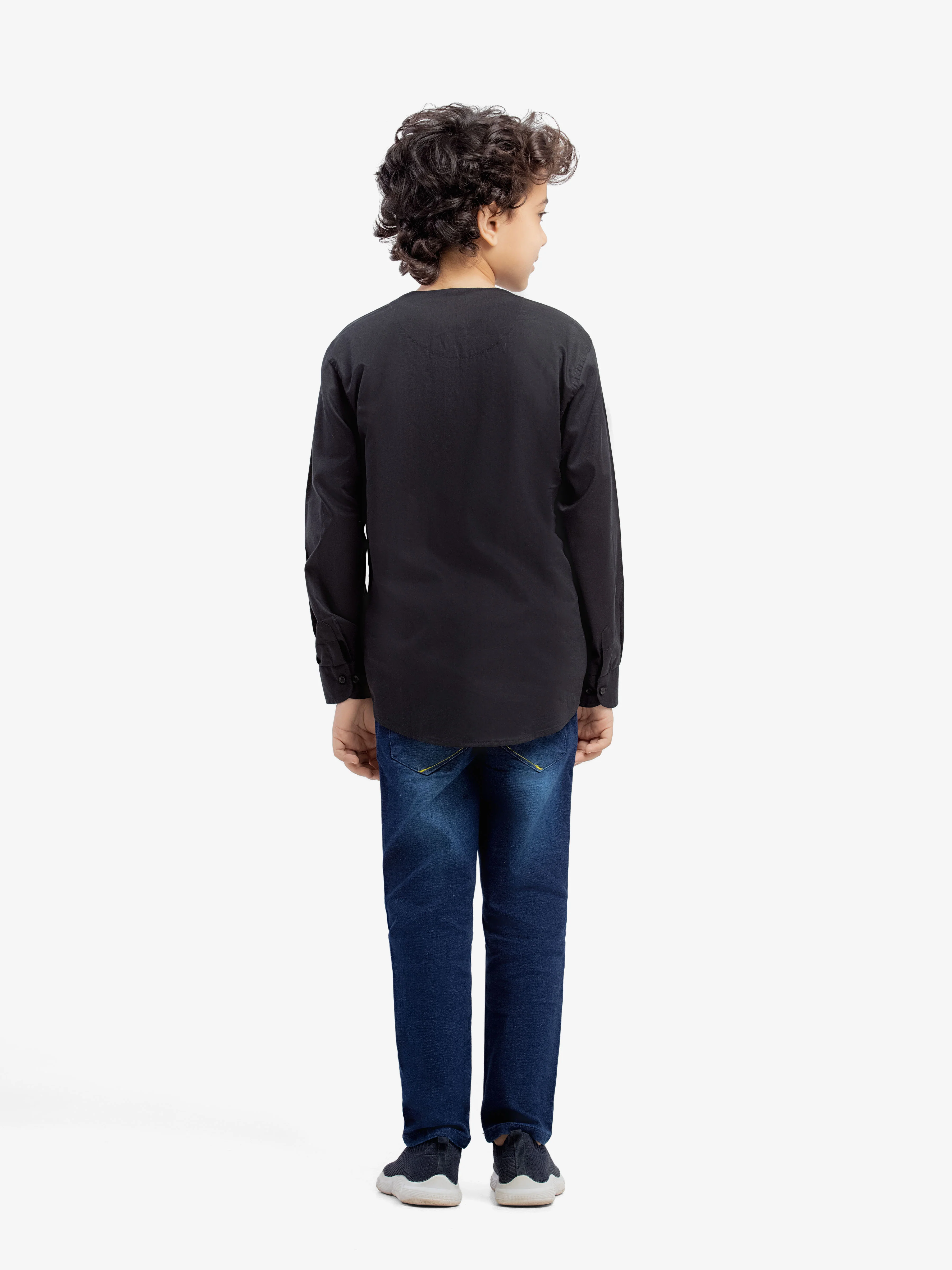 Boy's Black Shirt & White T-Shirt - EBTSF5-27654-2P - Image 5