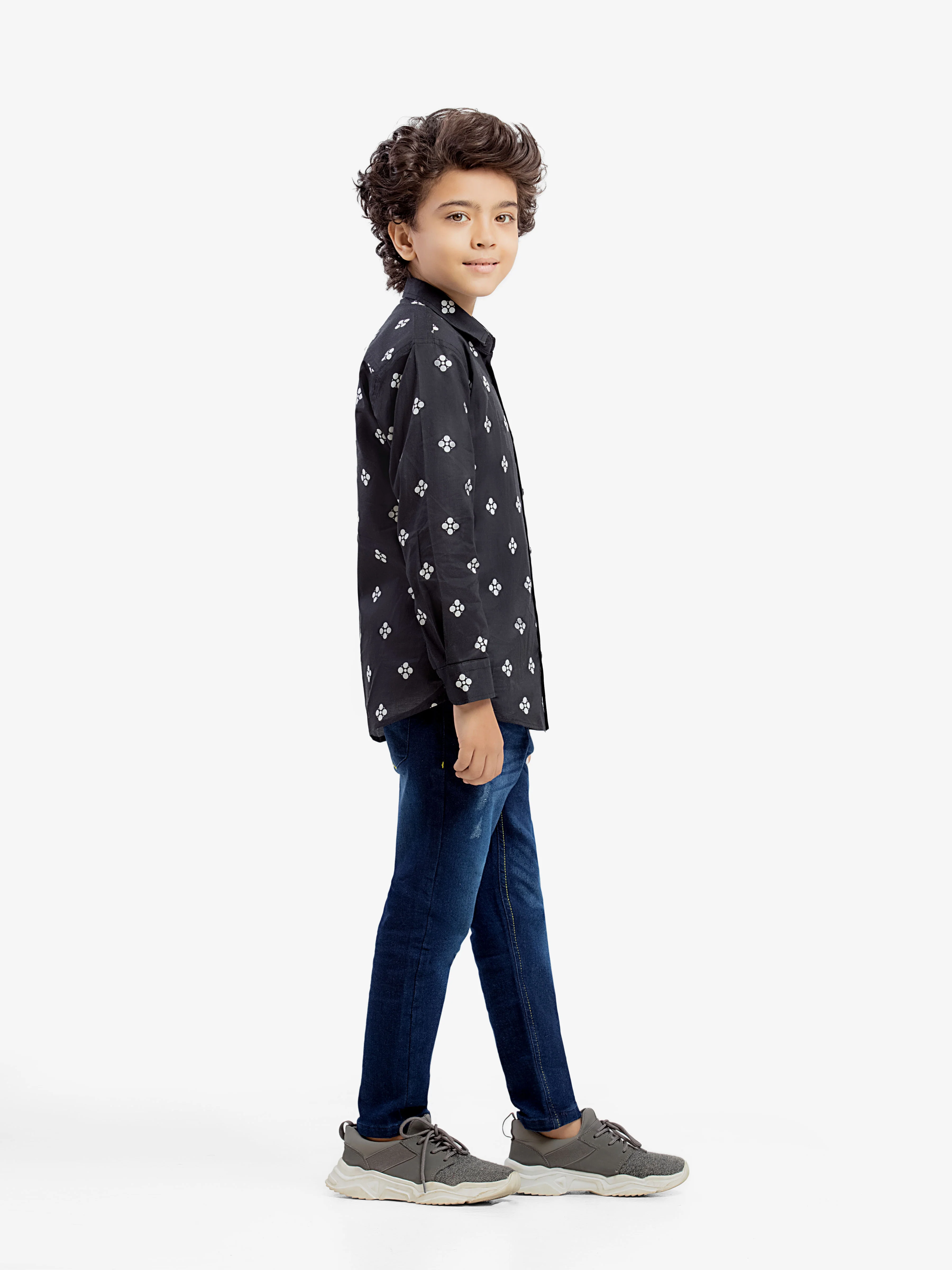 Boy's Black Shirt - EBTSF5-27655-2P - Image 5