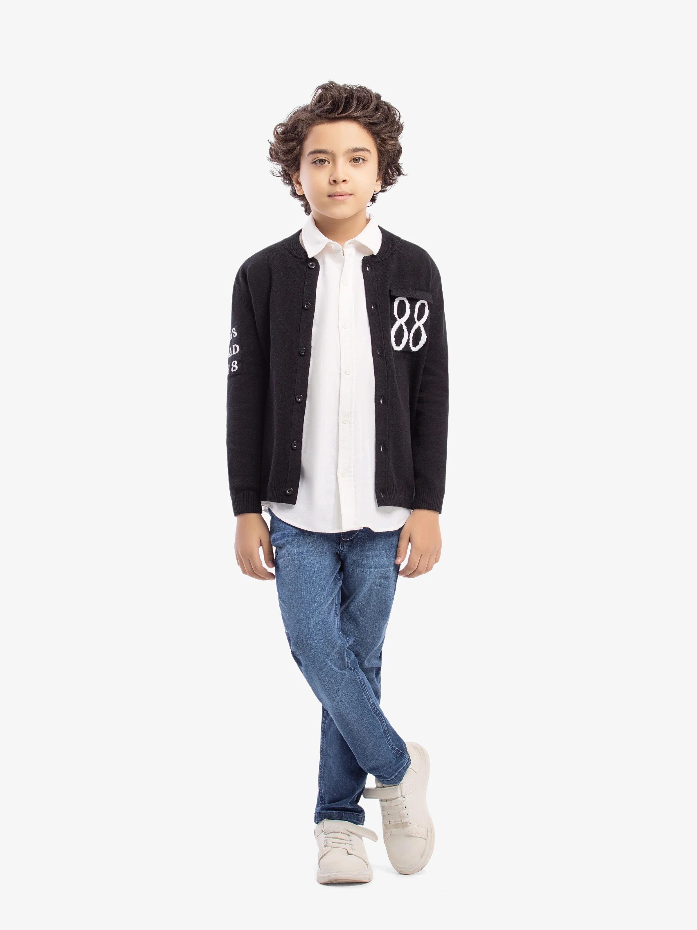 Boy's Black Sweater - EBTSWT5-005 - Image 2