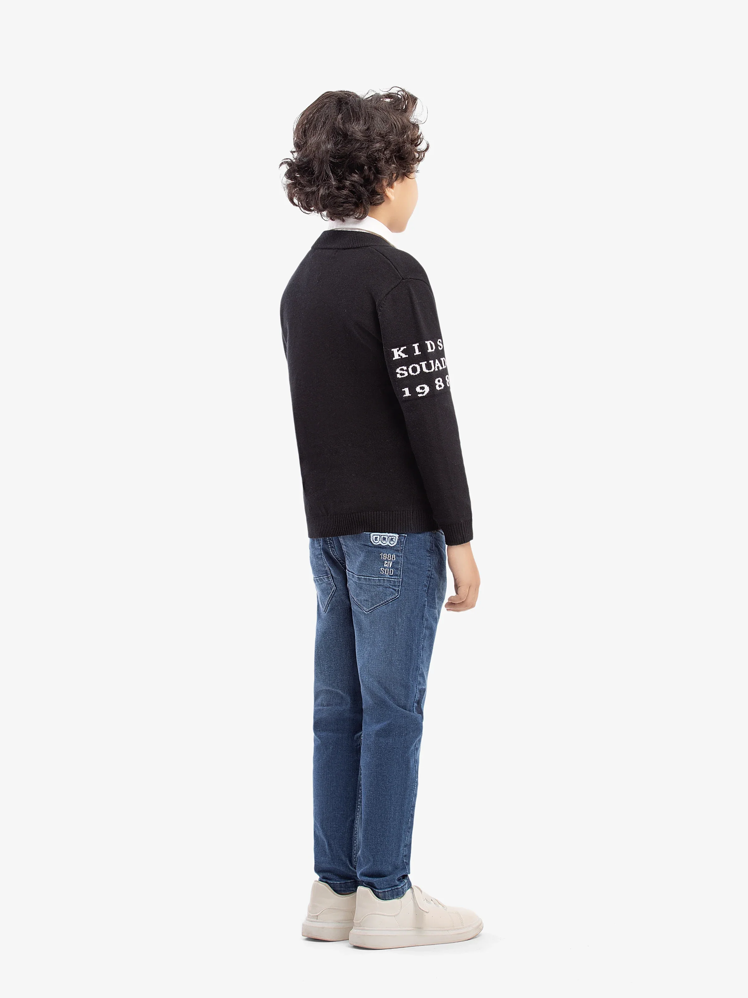 Boy's Black Sweater - EBTSWT5-005 - Image 5