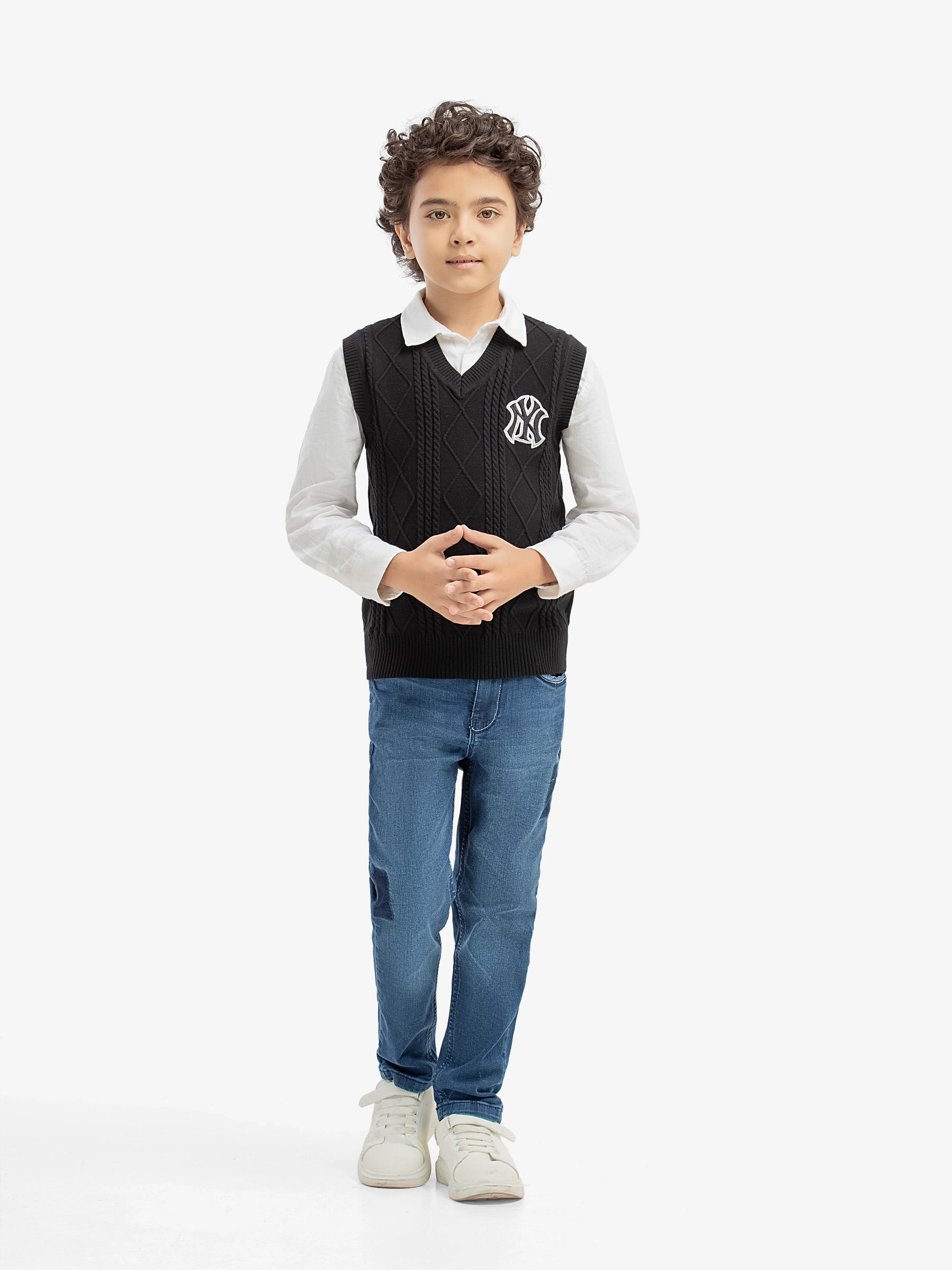 Boy's Black Sweater - EBTSWT5-007 - Image 3