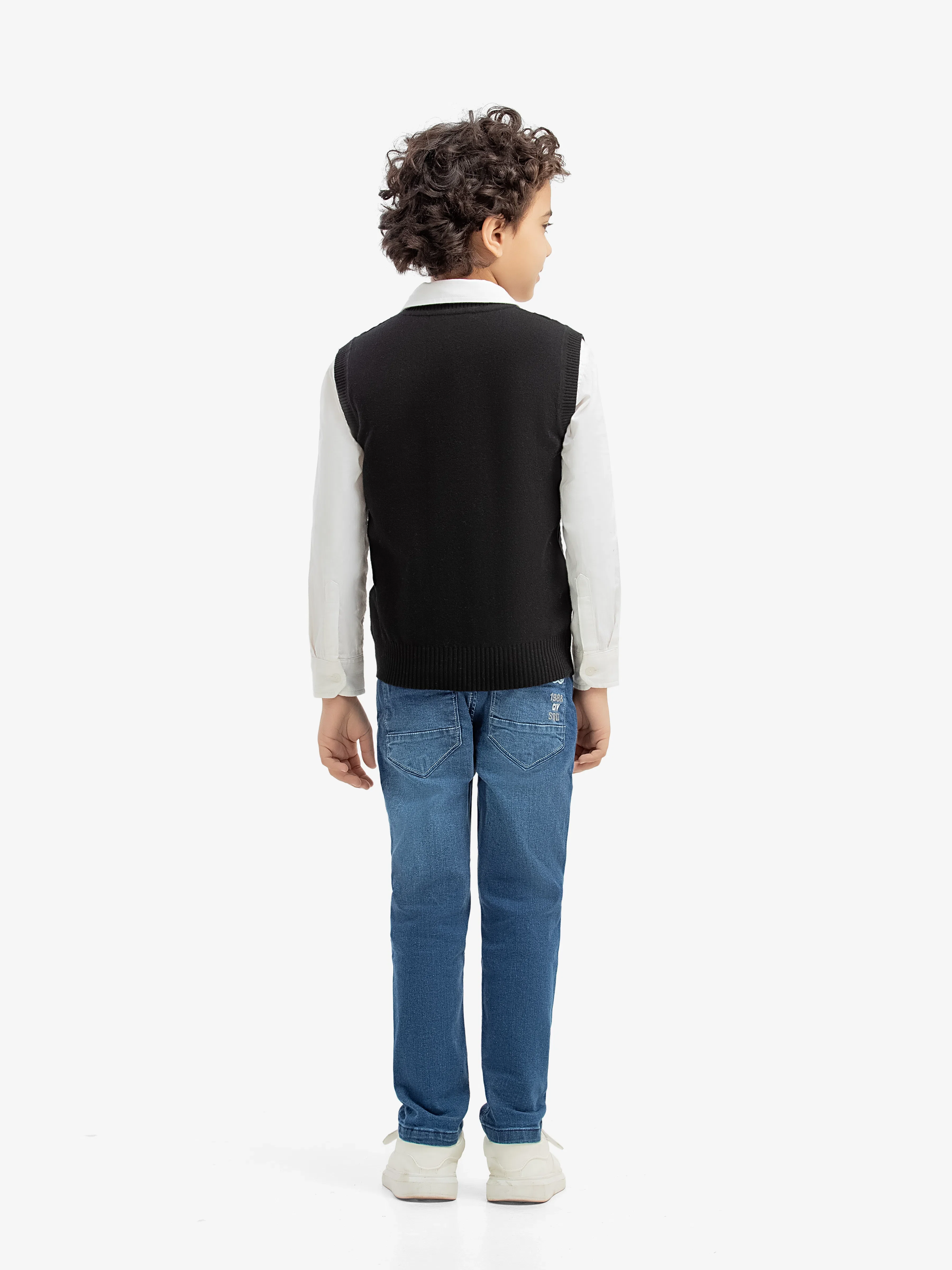 Boy's Black Sweater - EBTSWT5-007 - Image 5
