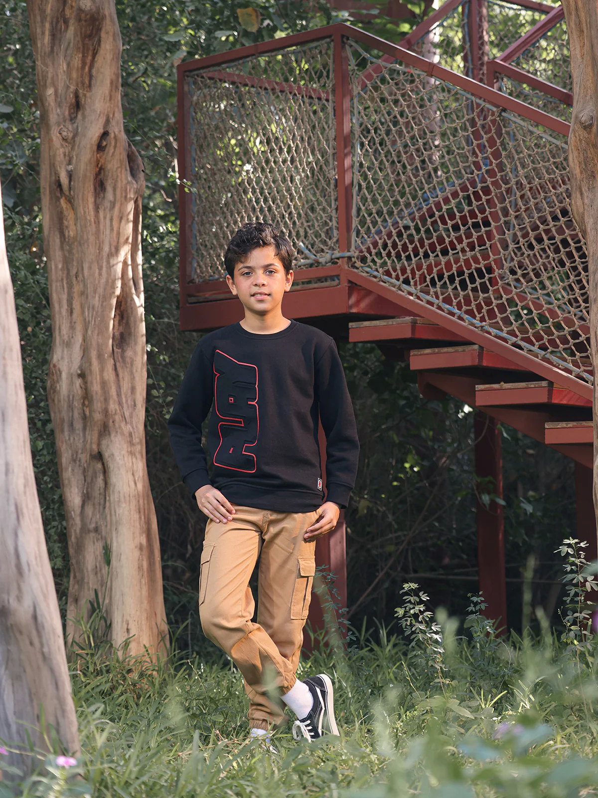 Boy's Black Sweatshirt - EBTSS23-013 - Image 2