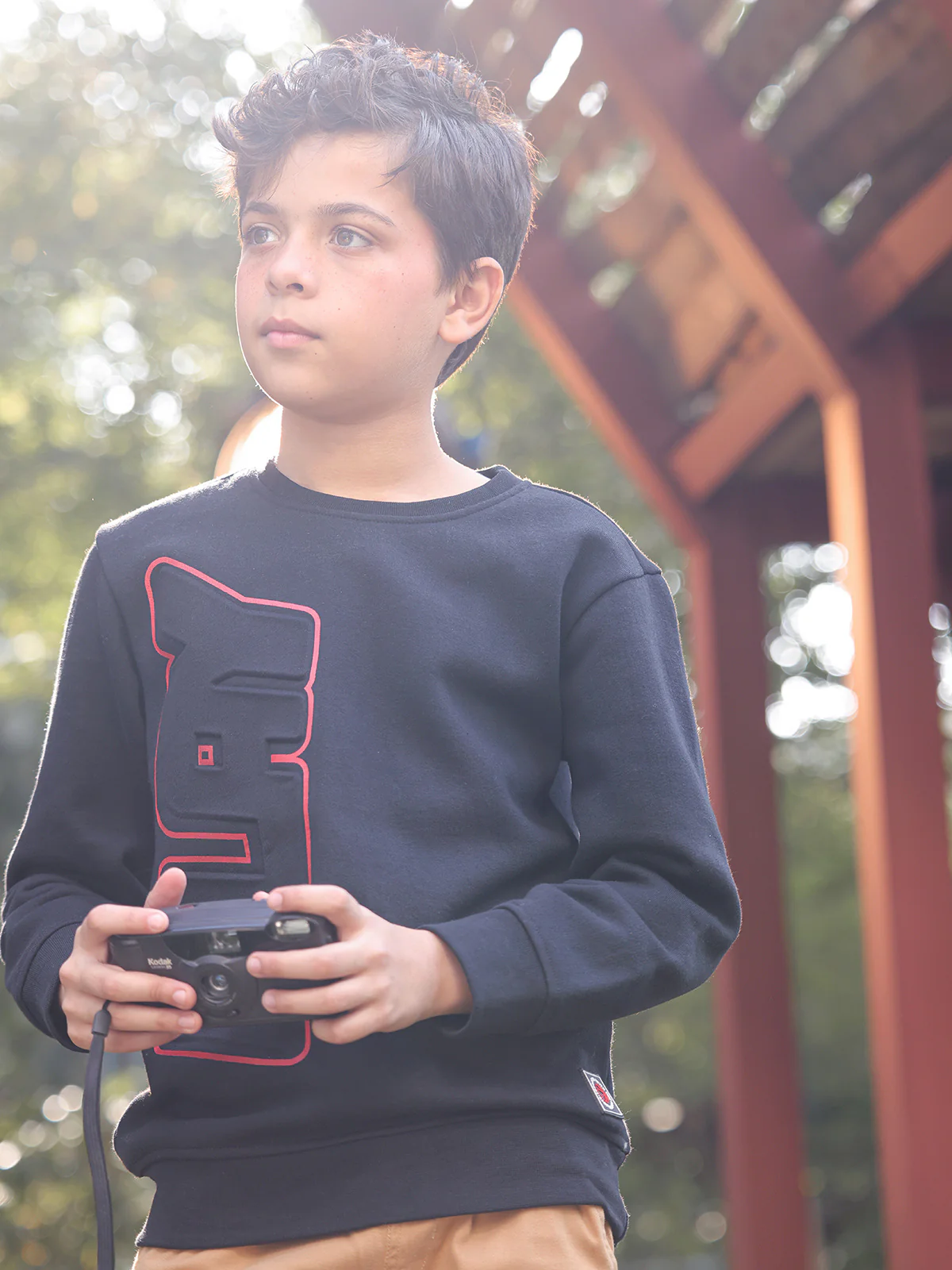 Boy's Black Sweatshirt - EBTSS23-013 - Image 3