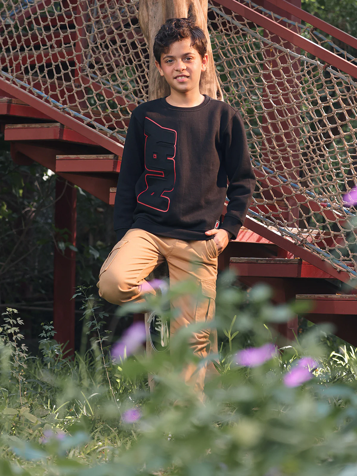 Boy's Black Sweatshirt - EBTSS23-013 - Image 4