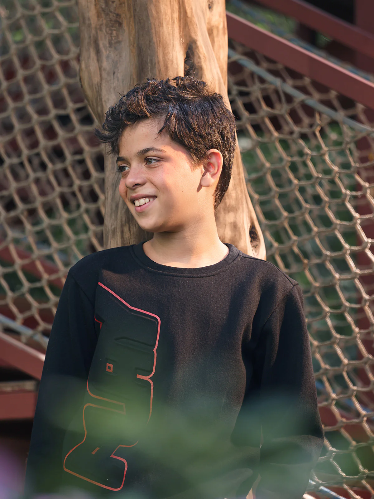 Boy's Black Sweatshirt - EBTSS23-013 - Image 5