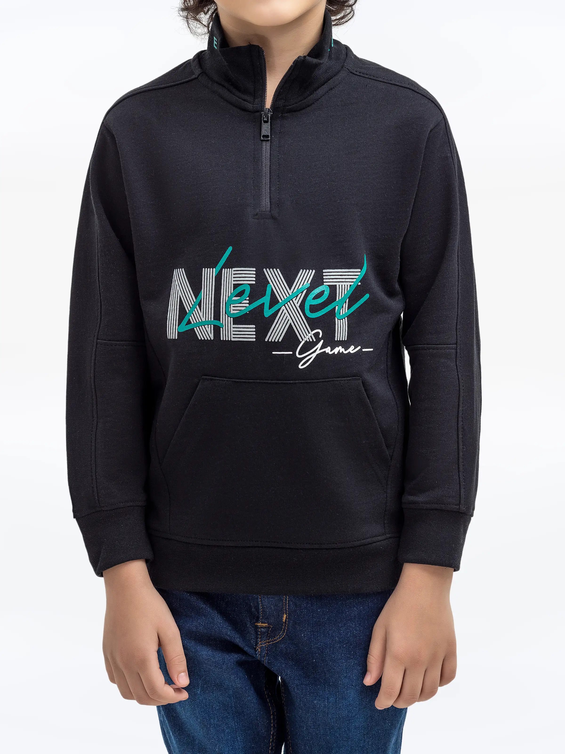 Boy's Black Sweatshirt - EBTSS24-005 - Image 3