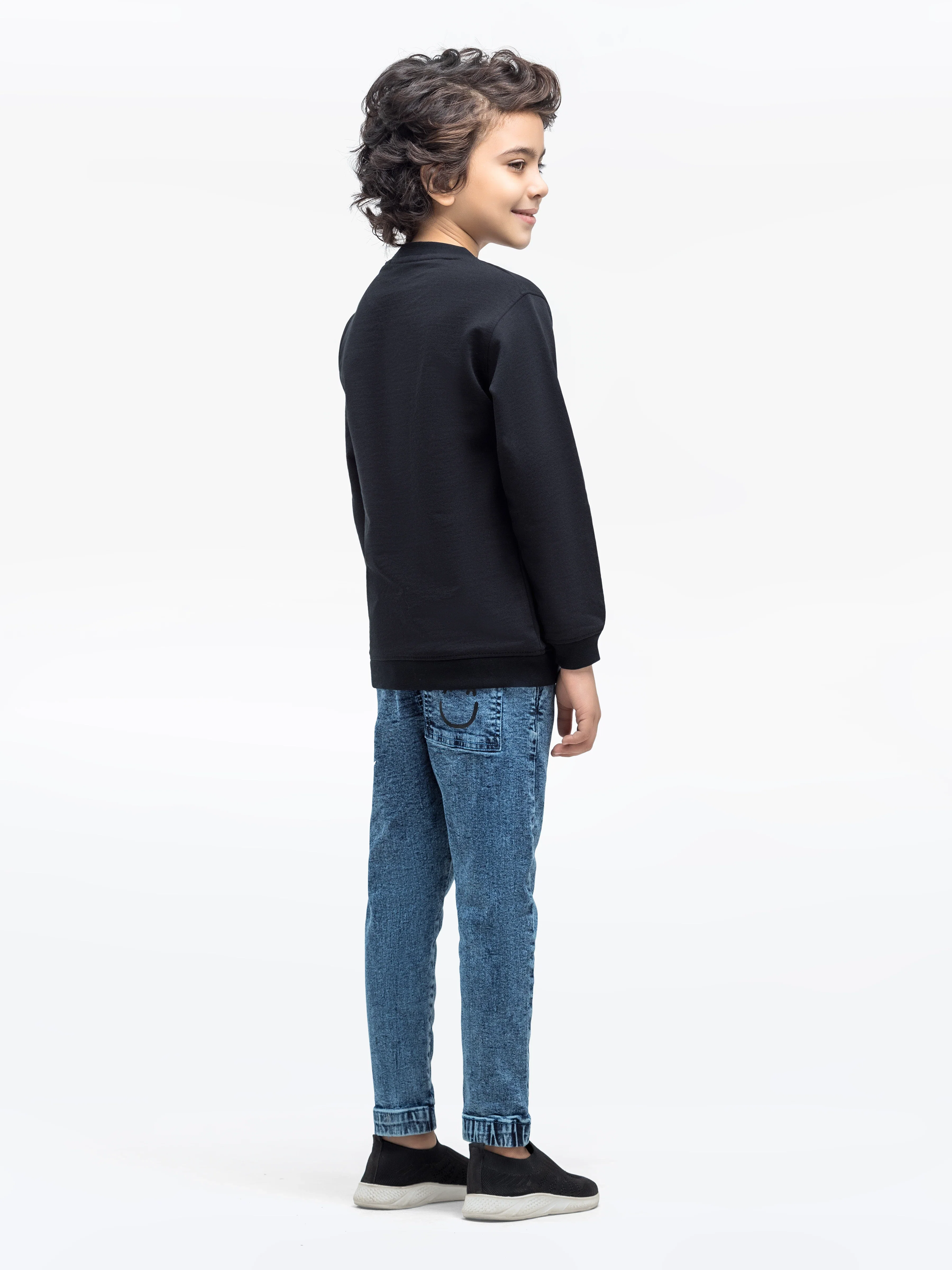 Boy's Black Sweatshirt - EBTSS24-008 - Image 5