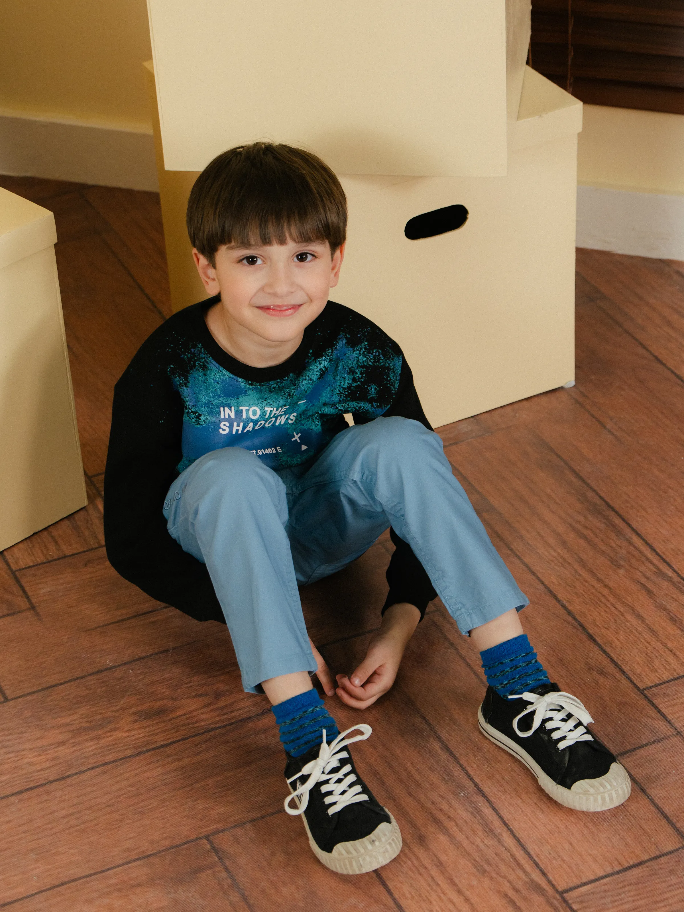 Boy's Black Sweatshirt - EBTSS24-016 - Image 3