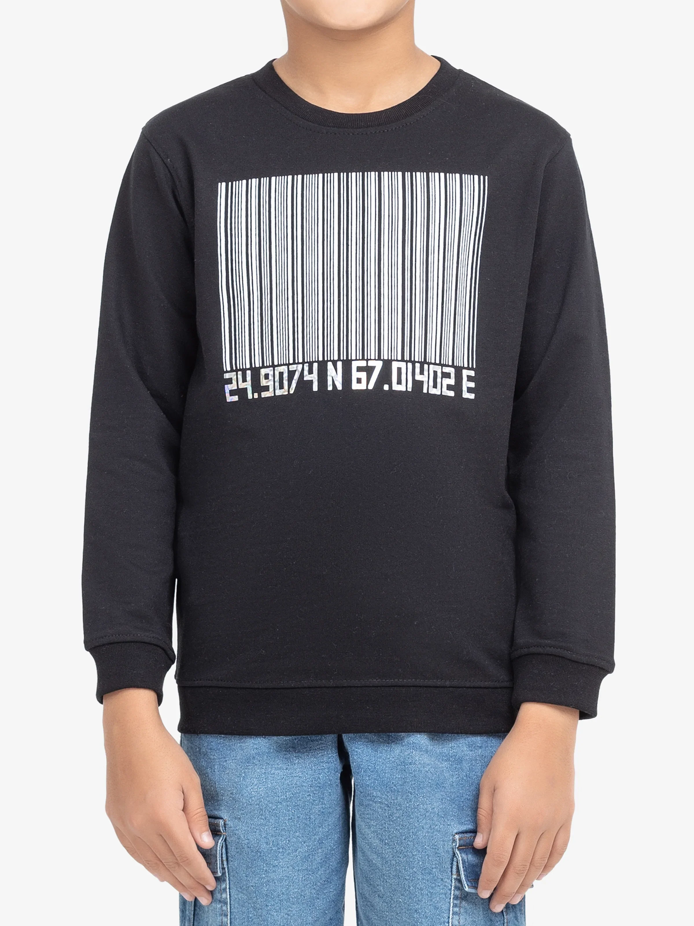 Boy's Black Sweatshirt - EBTSS24-020 - Image 3
