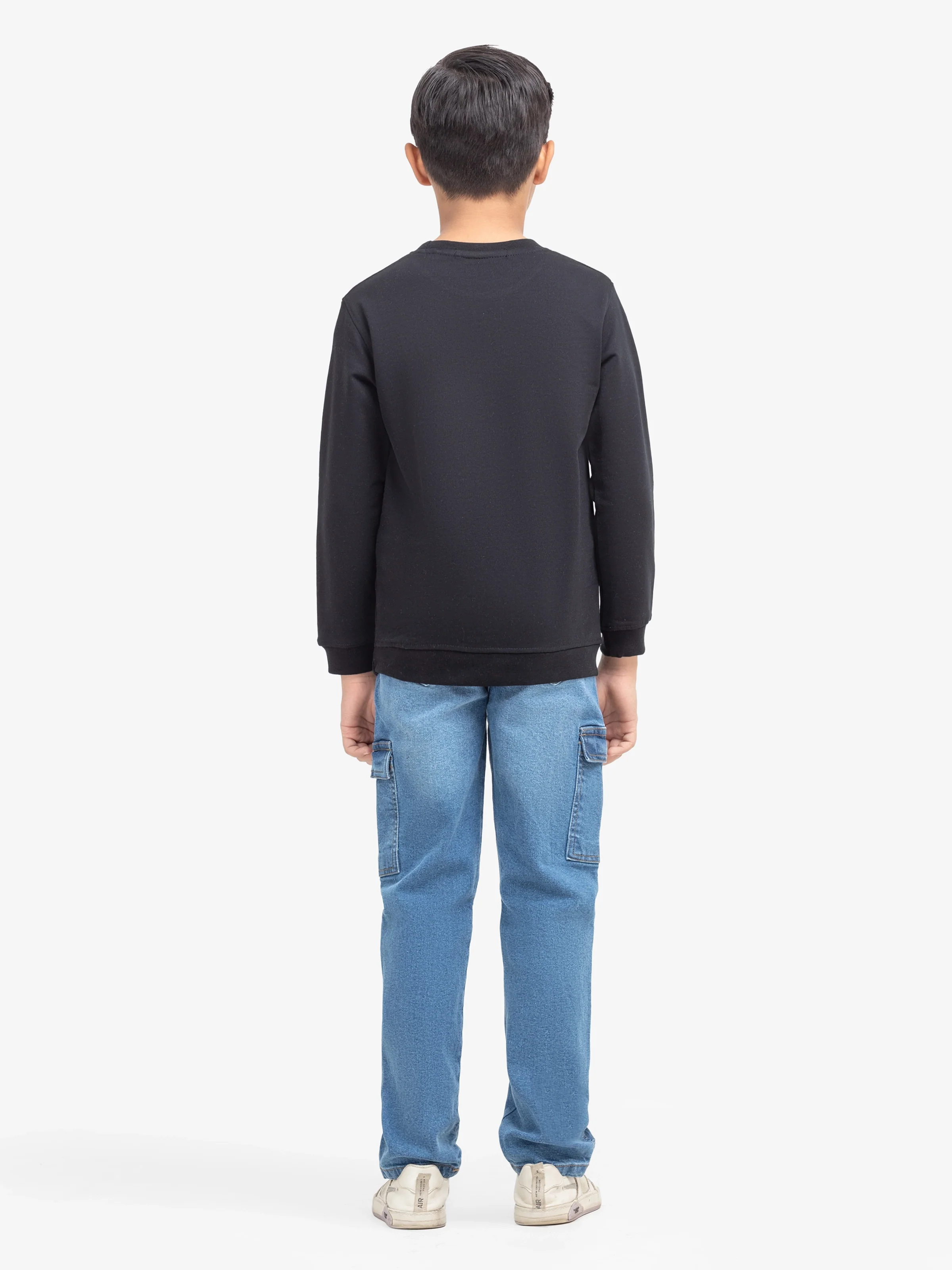 Boy's Black Sweatshirt - EBTSS24-020 - Image 5