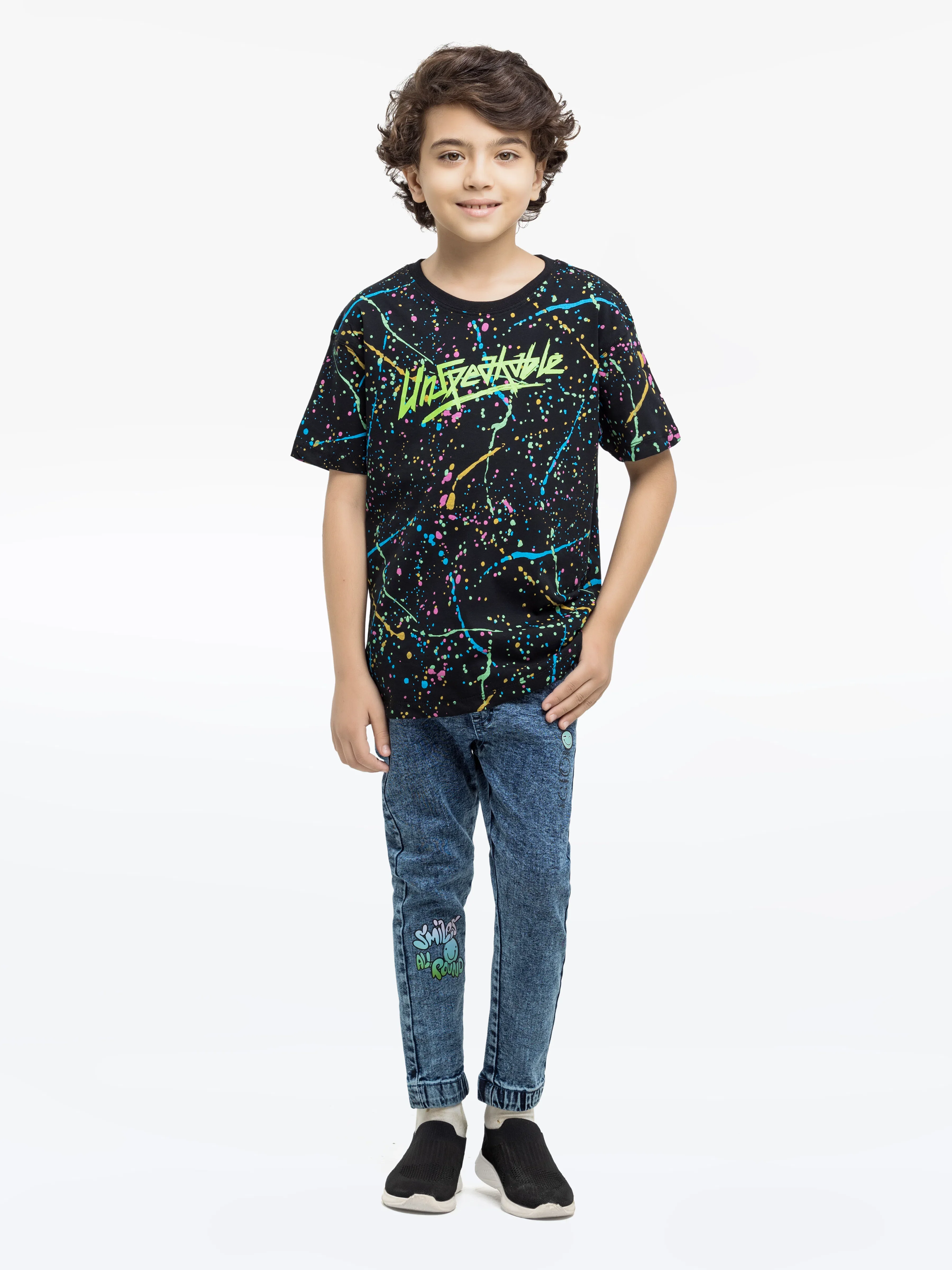 Boy's Black T-Shirt - EBTTS24-047 - Image 2