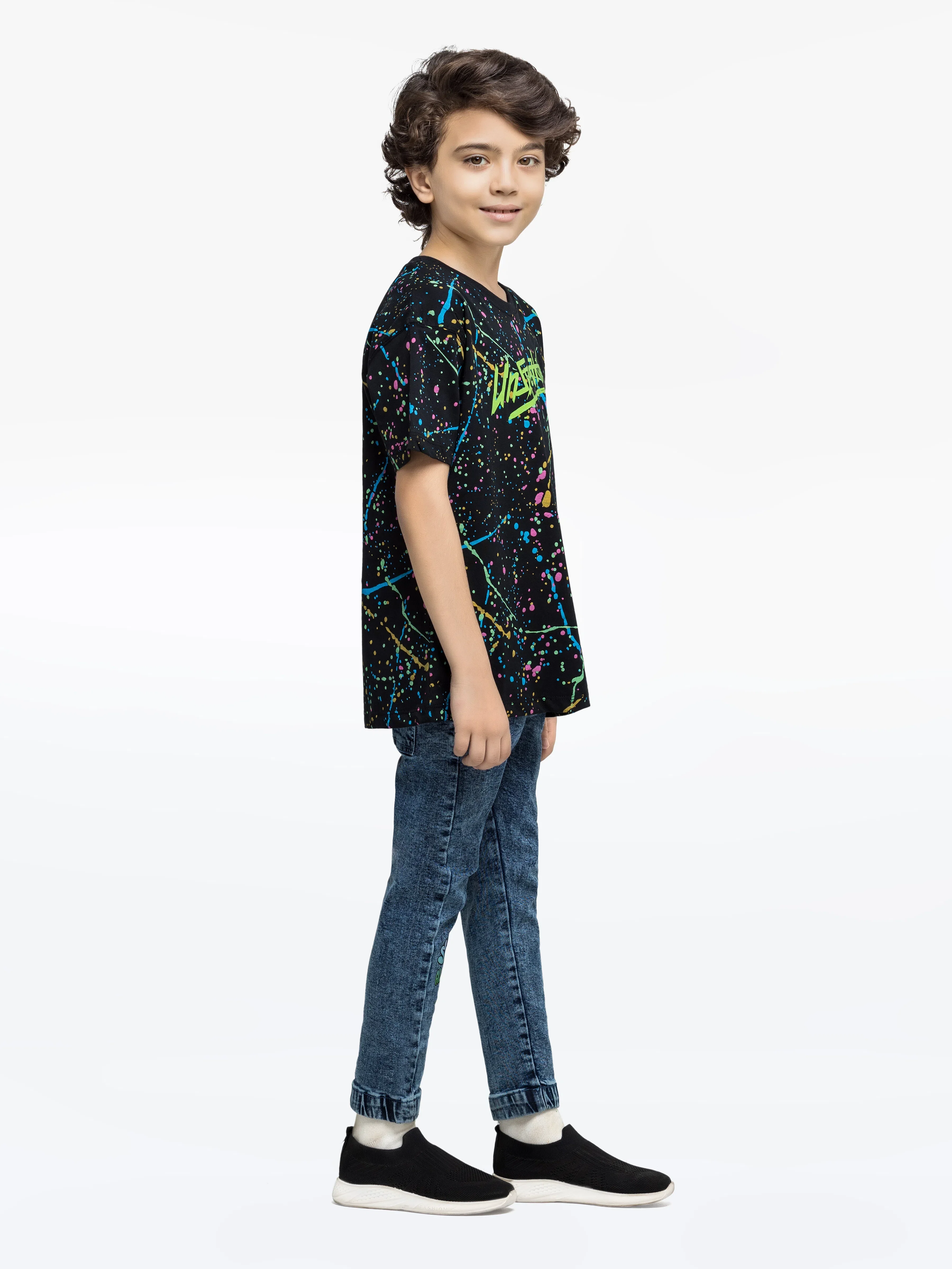 Boy's Black T-Shirt - EBTTS24-047 - Image 4