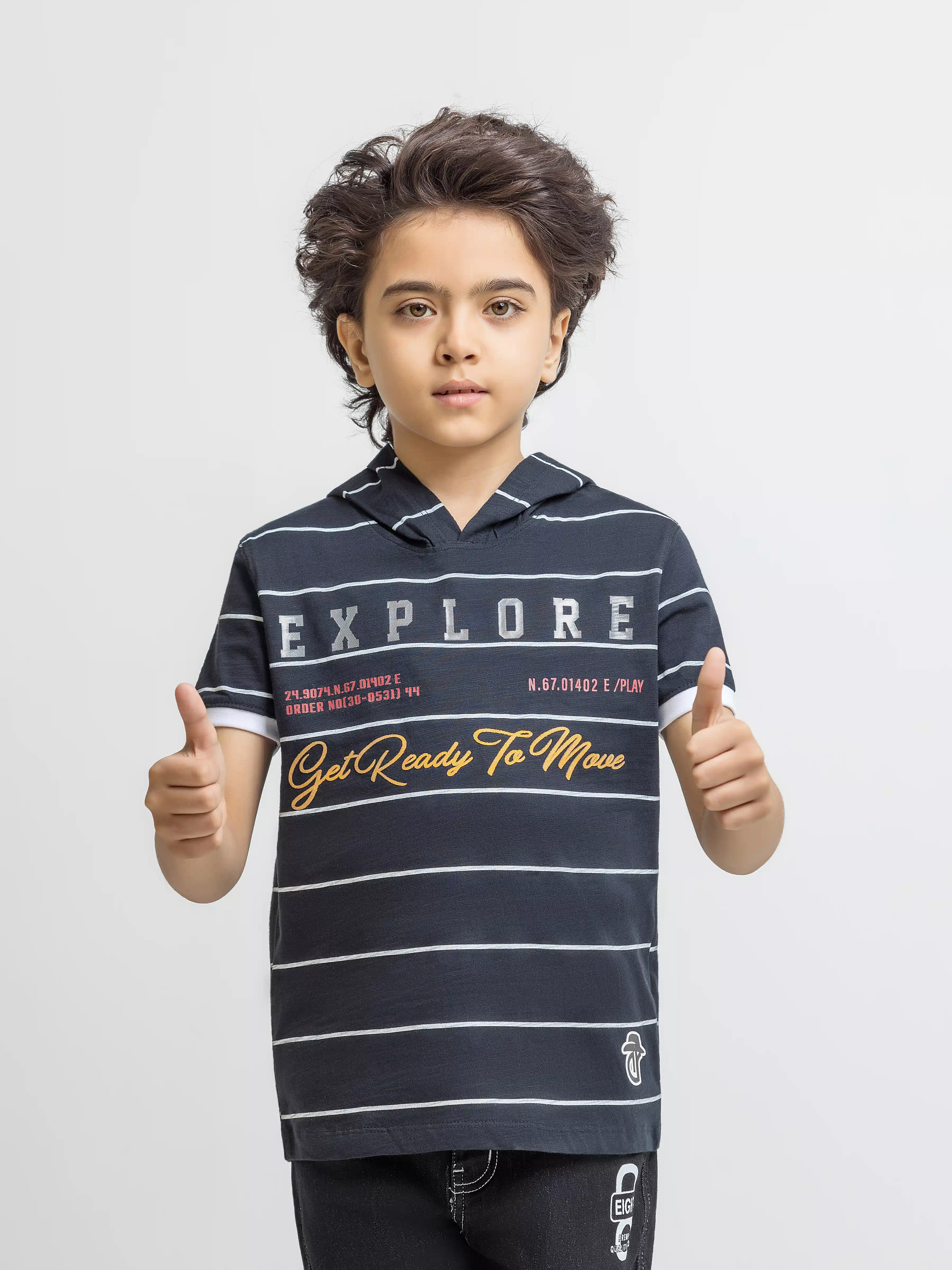 Boy's Black T-Shirt - EBTTS5-008
