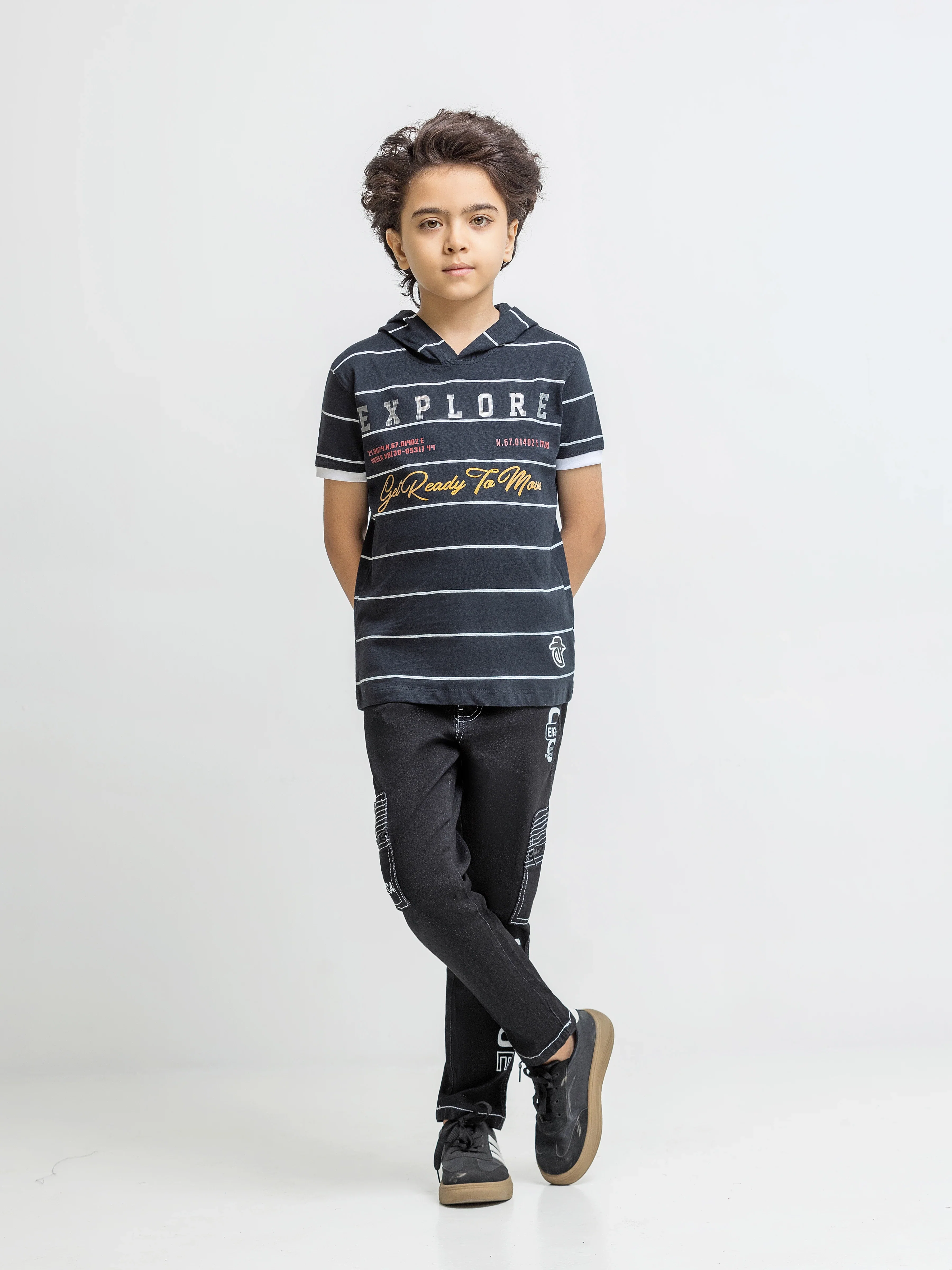 Boy's Black T-Shirt - EBTTS5-008 - Image 2