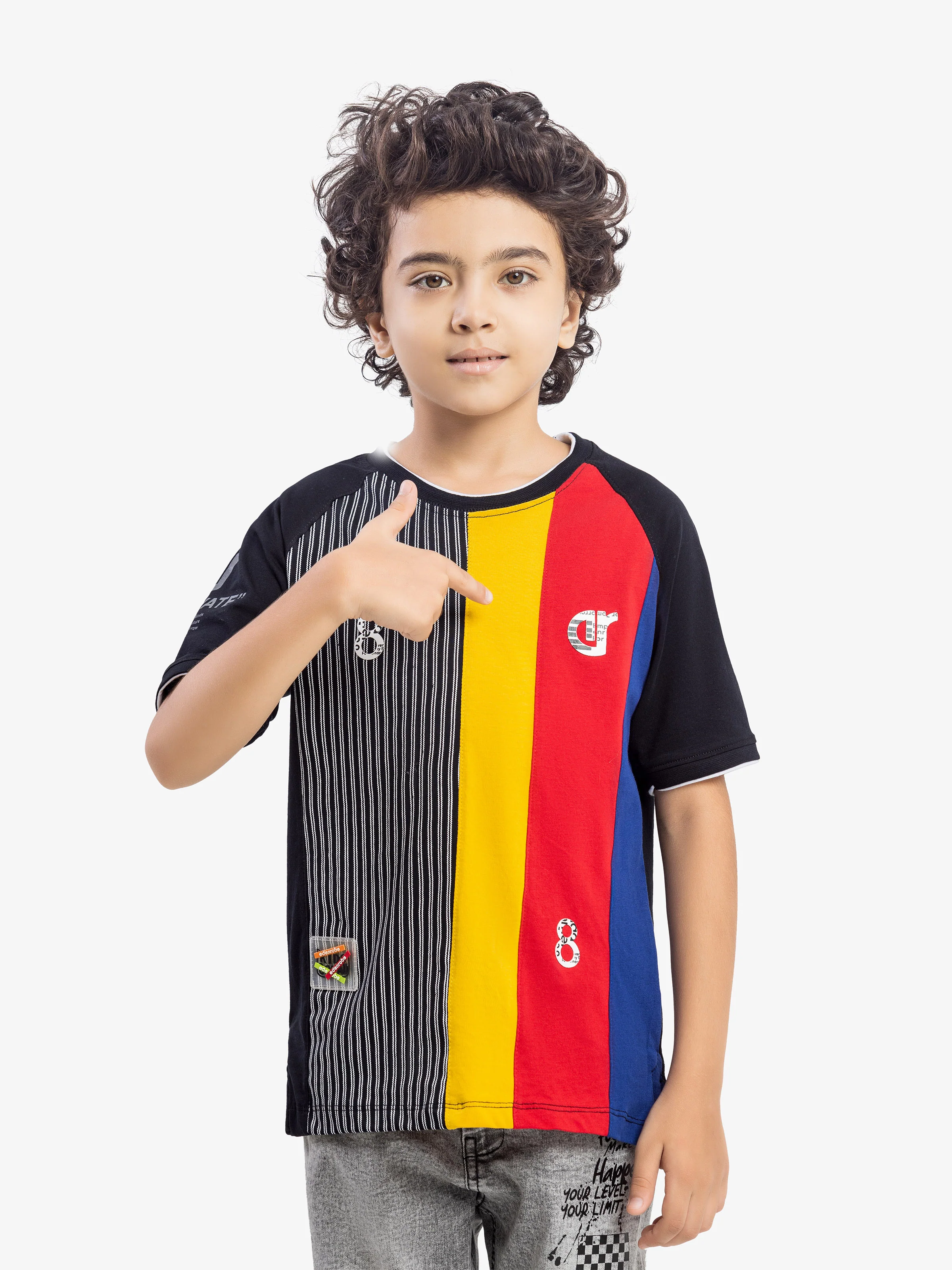Boy's Black T-Shirt - EBTTS5-012