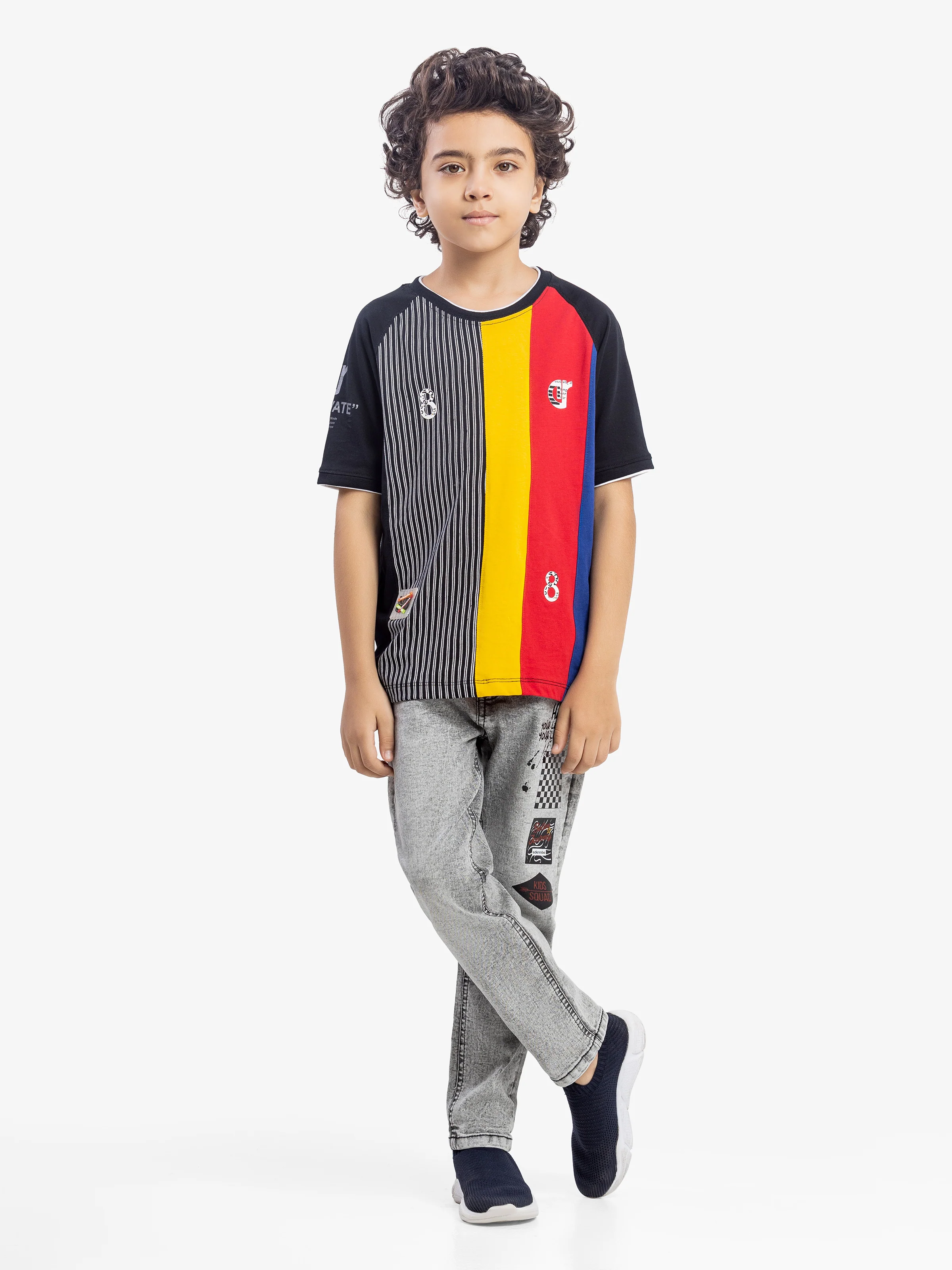 Boy's Black T-Shirt - EBTTS5-012 - Image 2