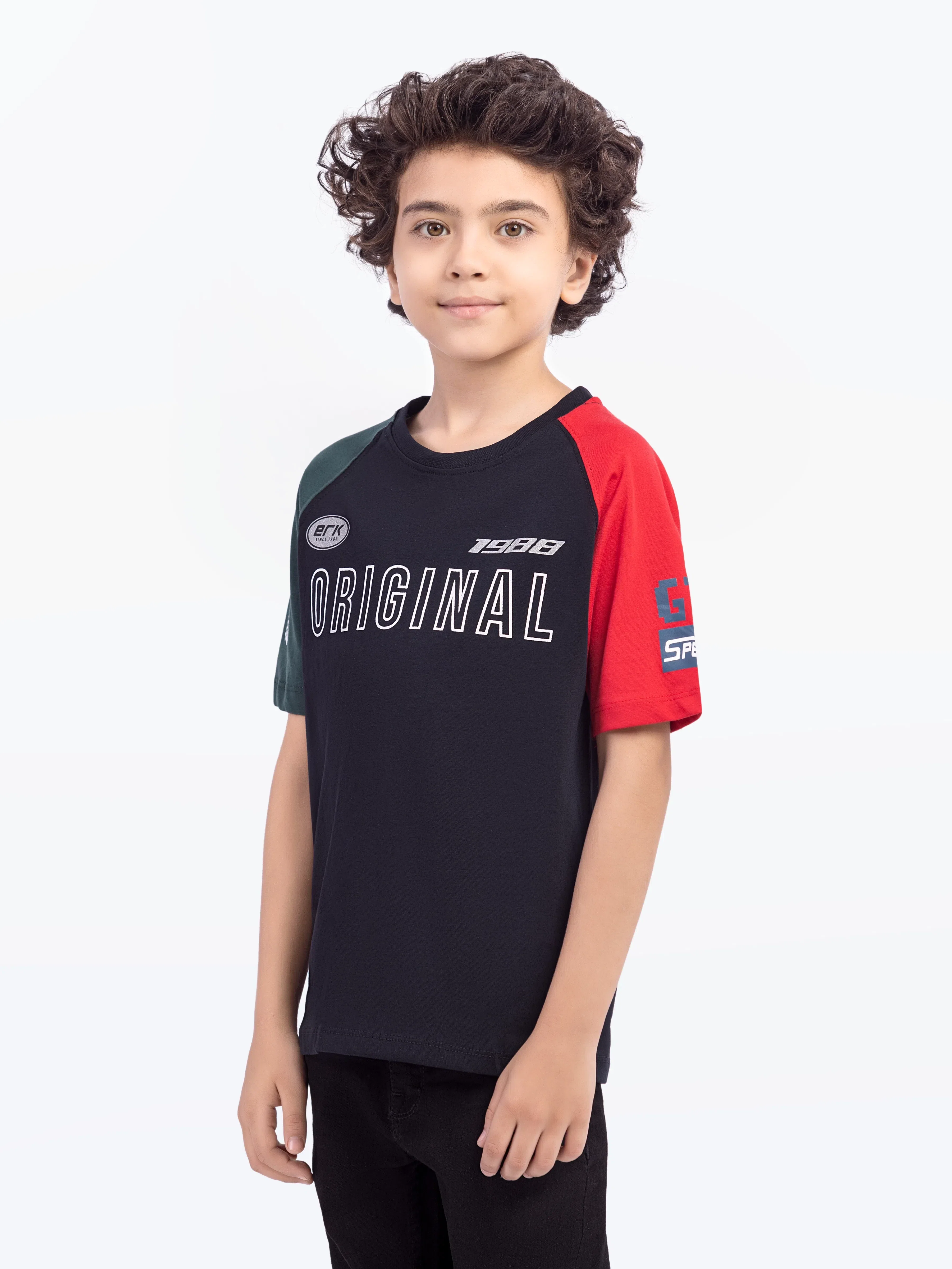 Boy's Black T-Shirt - EBTTS5-022 - Image 3