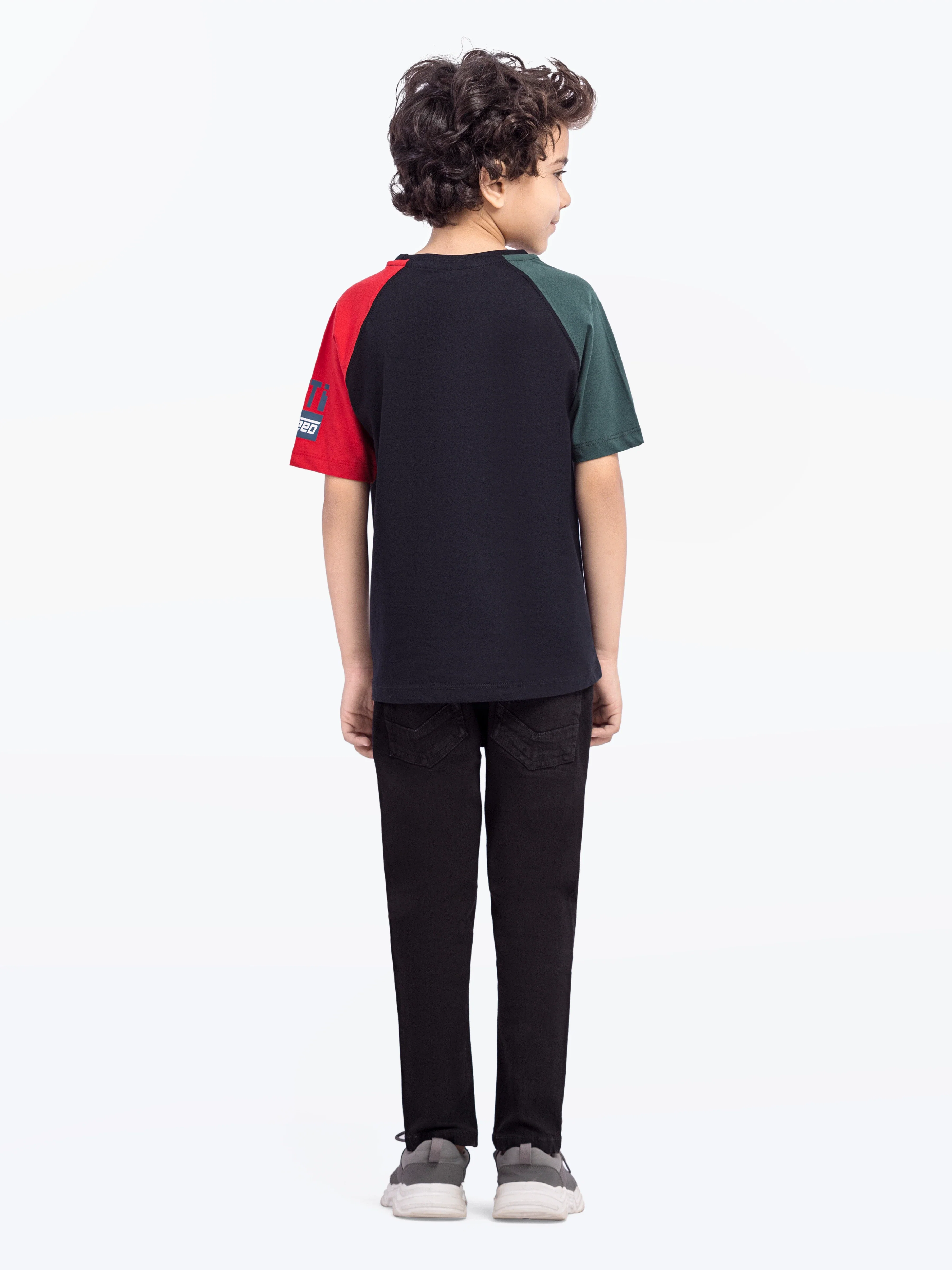 Boy's Black T-Shirt - EBTTS5-022 - Image 6